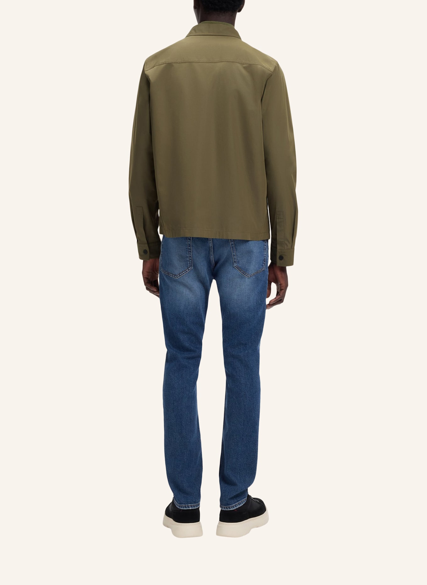 HUGO Business Hemd EVALOM Oversize Fit: GRÜN