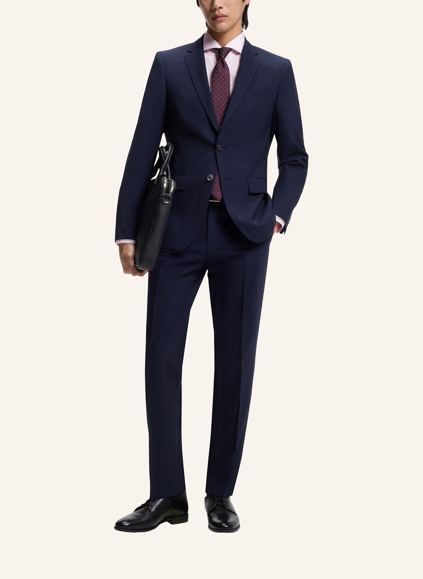 BOSS Business Hemd H-HANK-SP-B1-C1-261 Slim Fit: HELLROSA