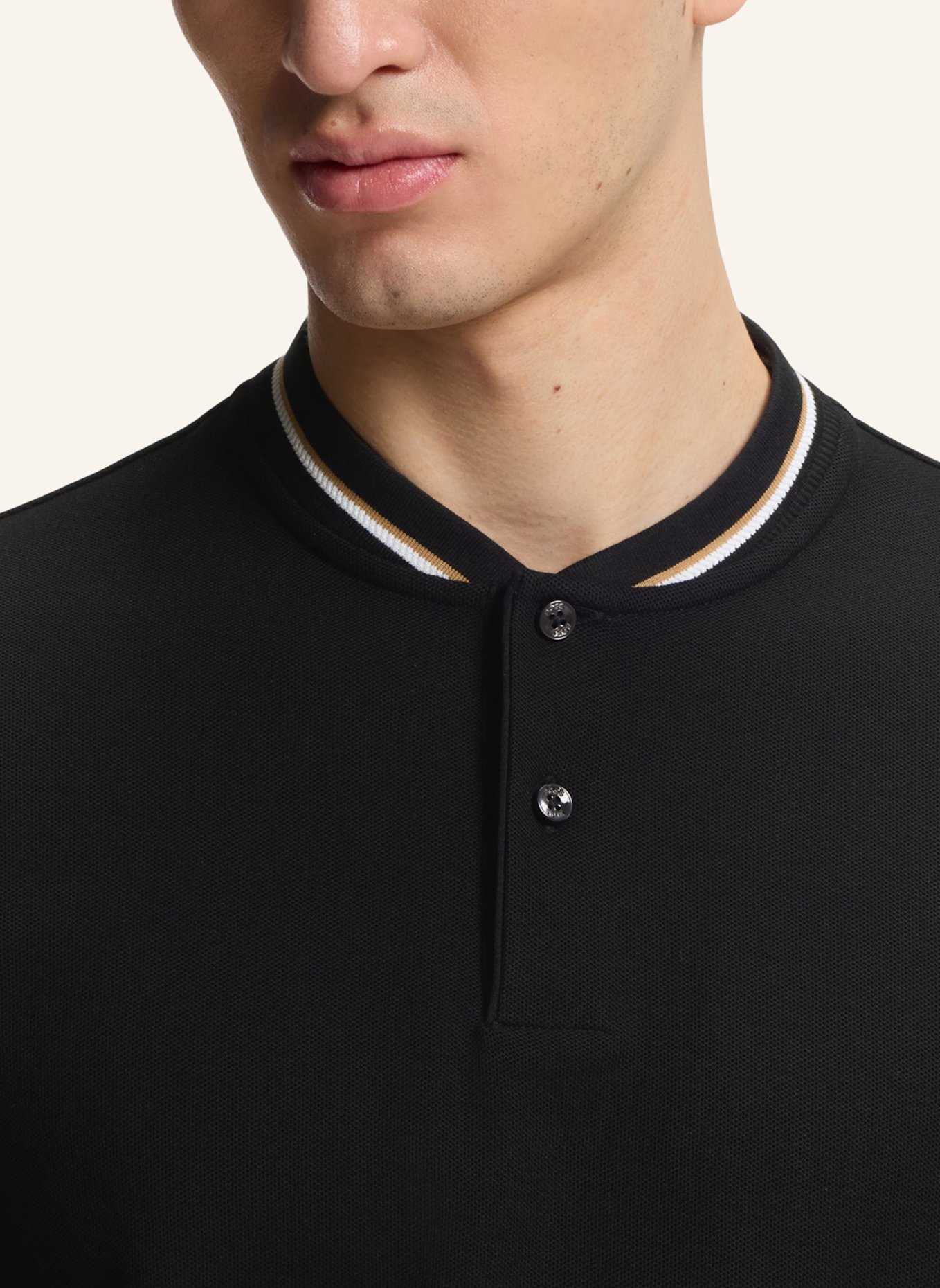 BOSS Poloshirt C-PRATT 40 Regular Fit: SCHWARZ