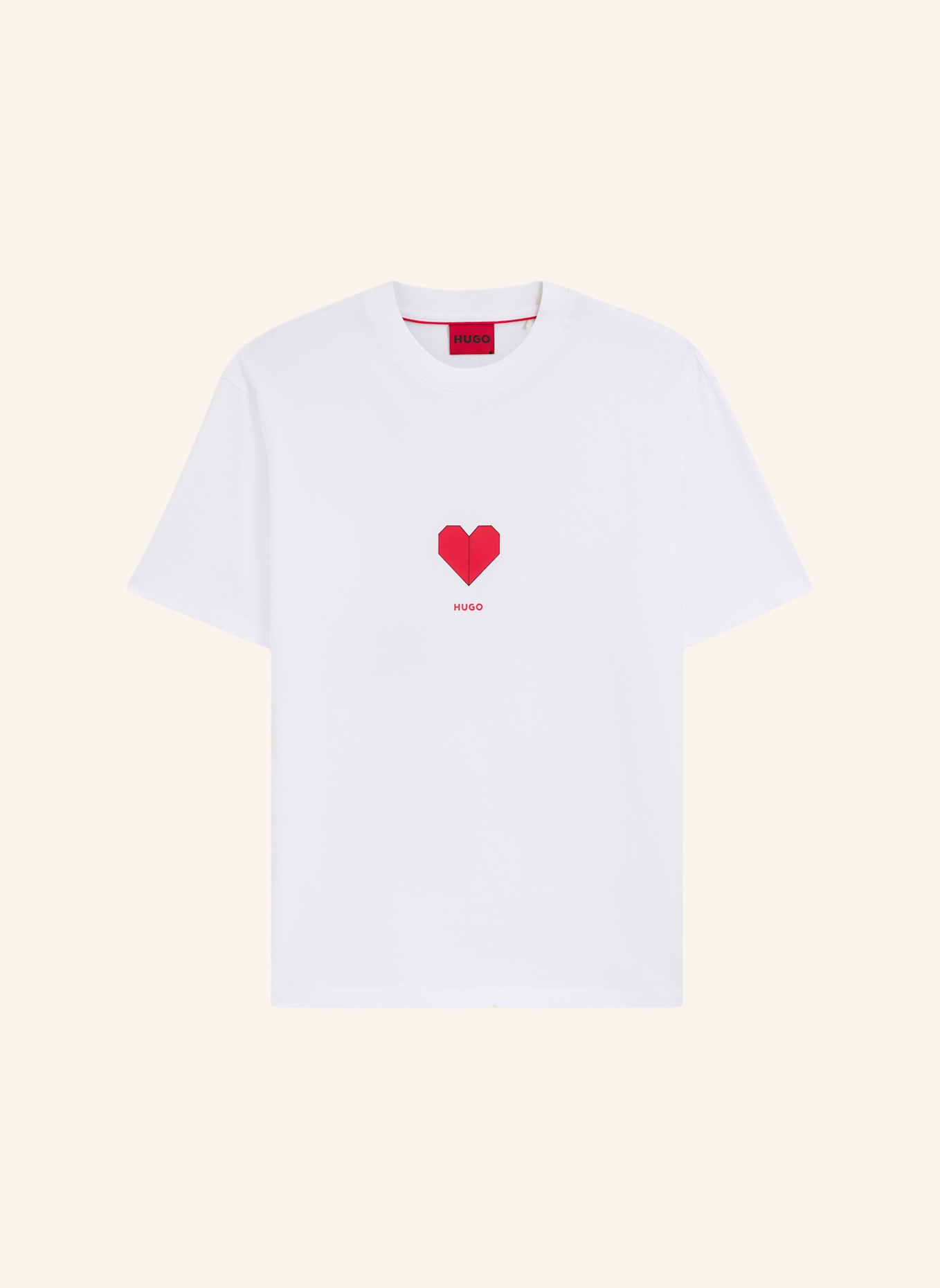 HUGO T-Shirt DALENTIN Relaxed Fit: WEISS