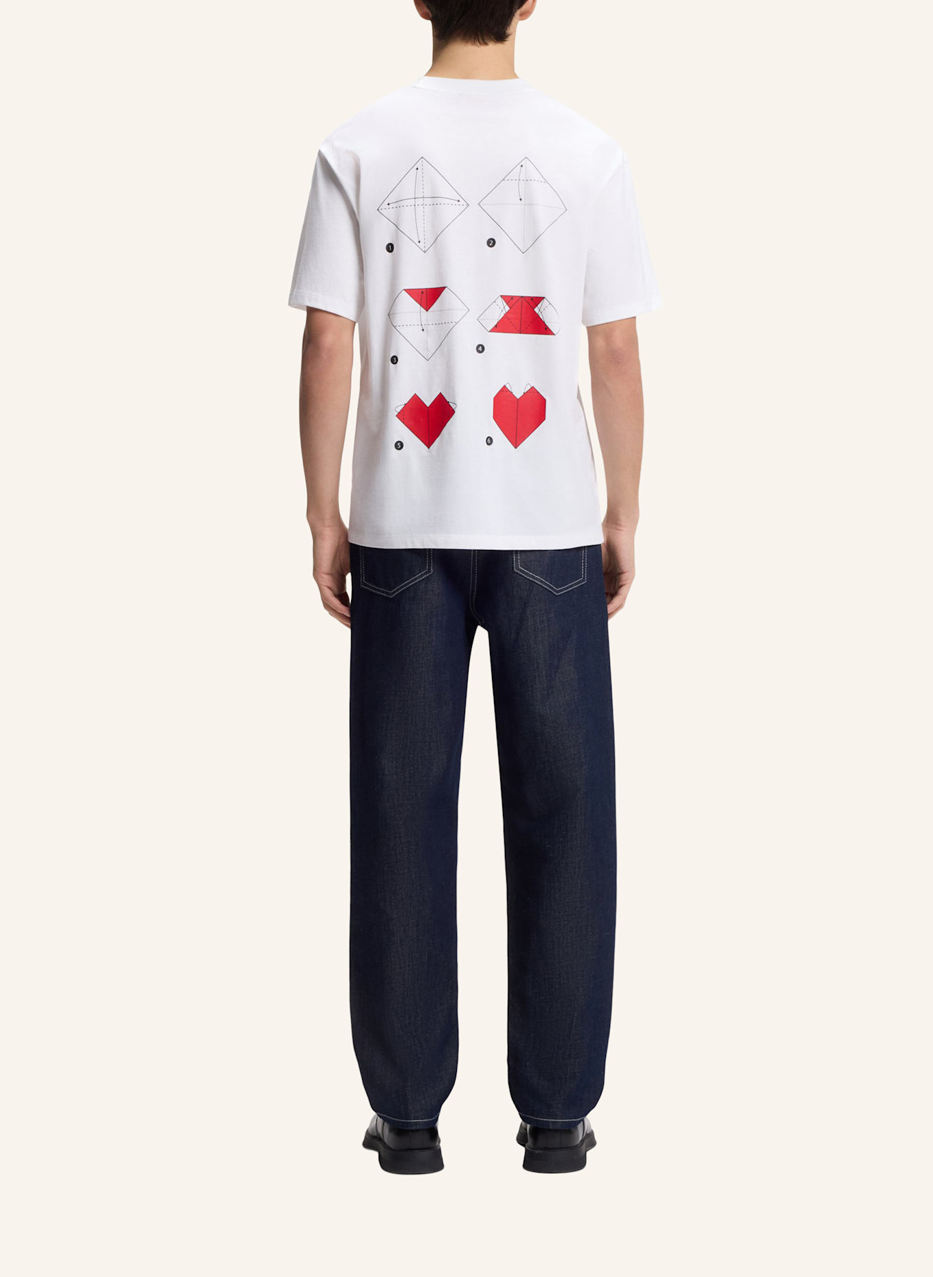 HUGO T-Shirt DALENTIN Relaxed Fit: WEISS