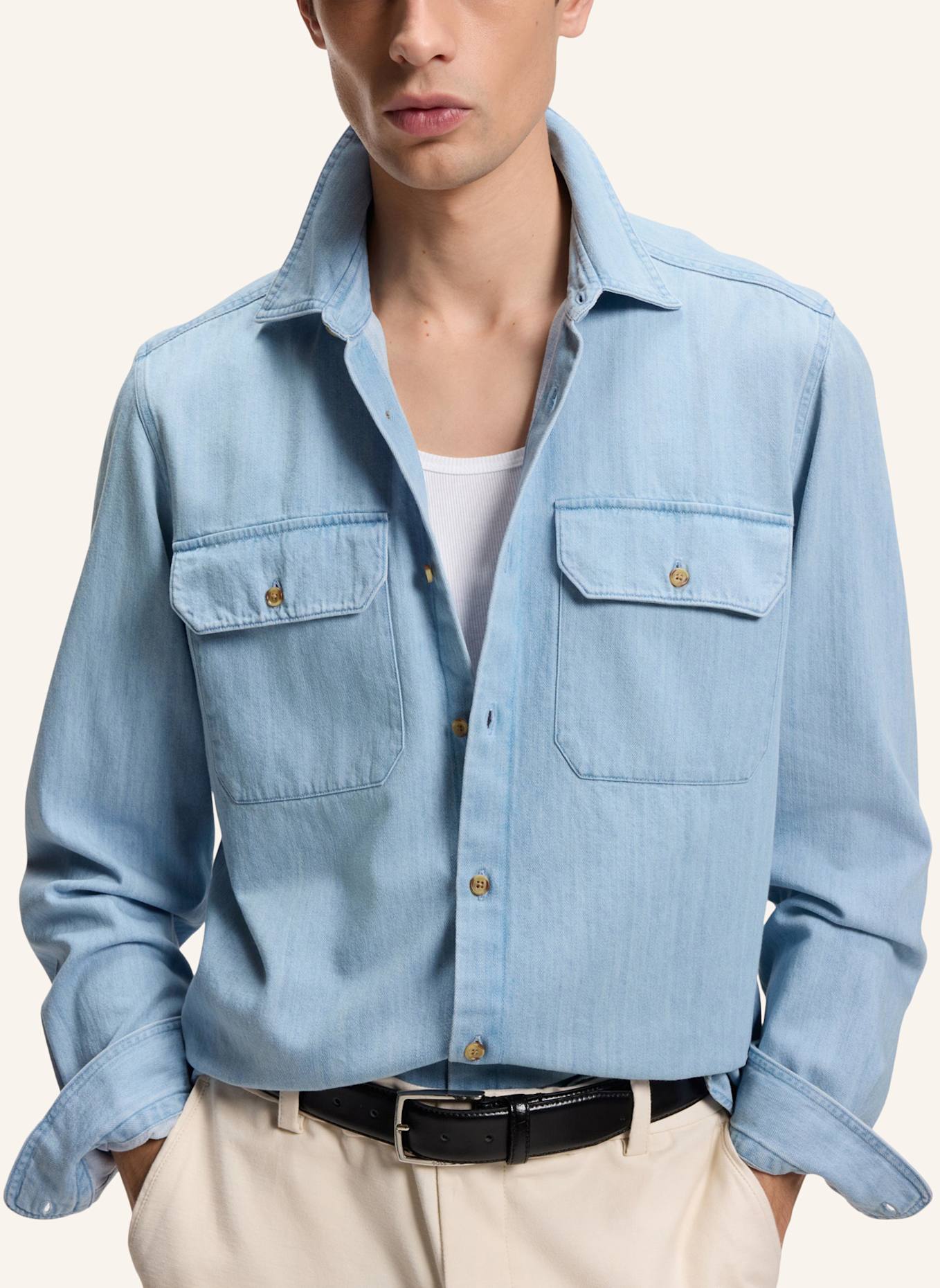 BOSS Casual Hemd H-LIAM-KB-2P-C1-261 Regular Fit: HELLBLAU