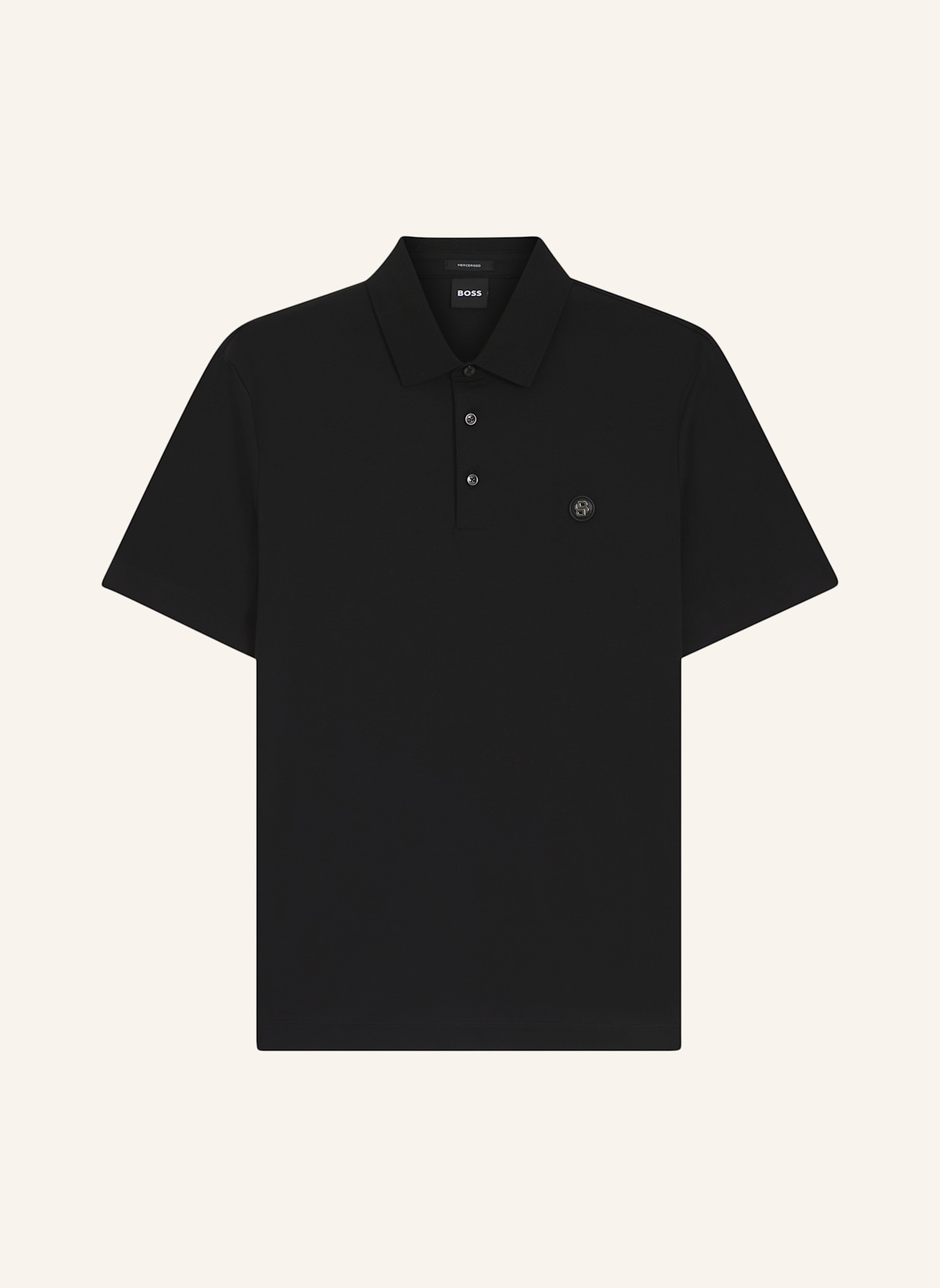 BOSS Poloshirt C-PARRIS 01 Regular Fit: SCHWARZ