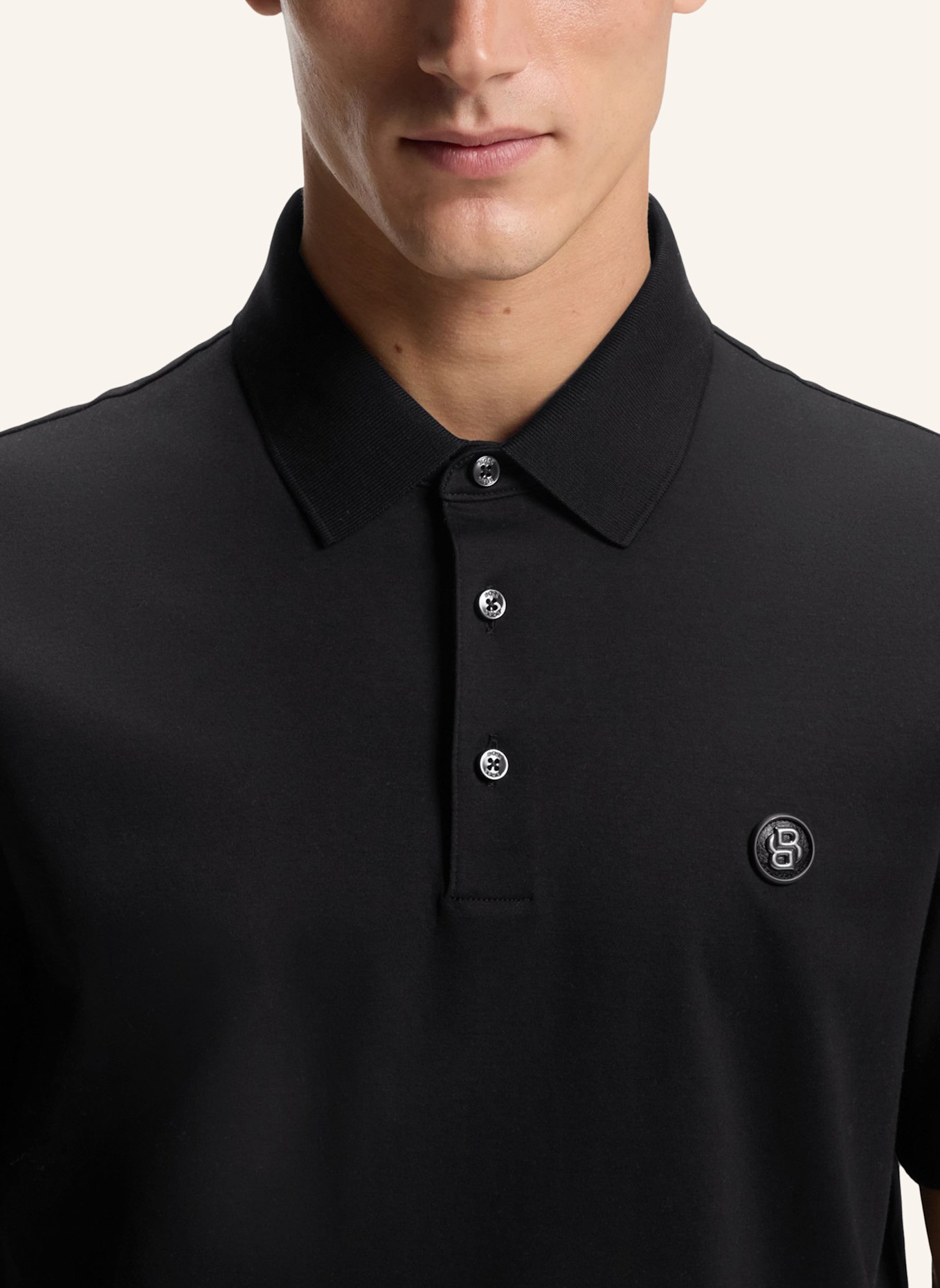 BOSS Poloshirt C-PARRIS 01 Regular Fit: SCHWARZ