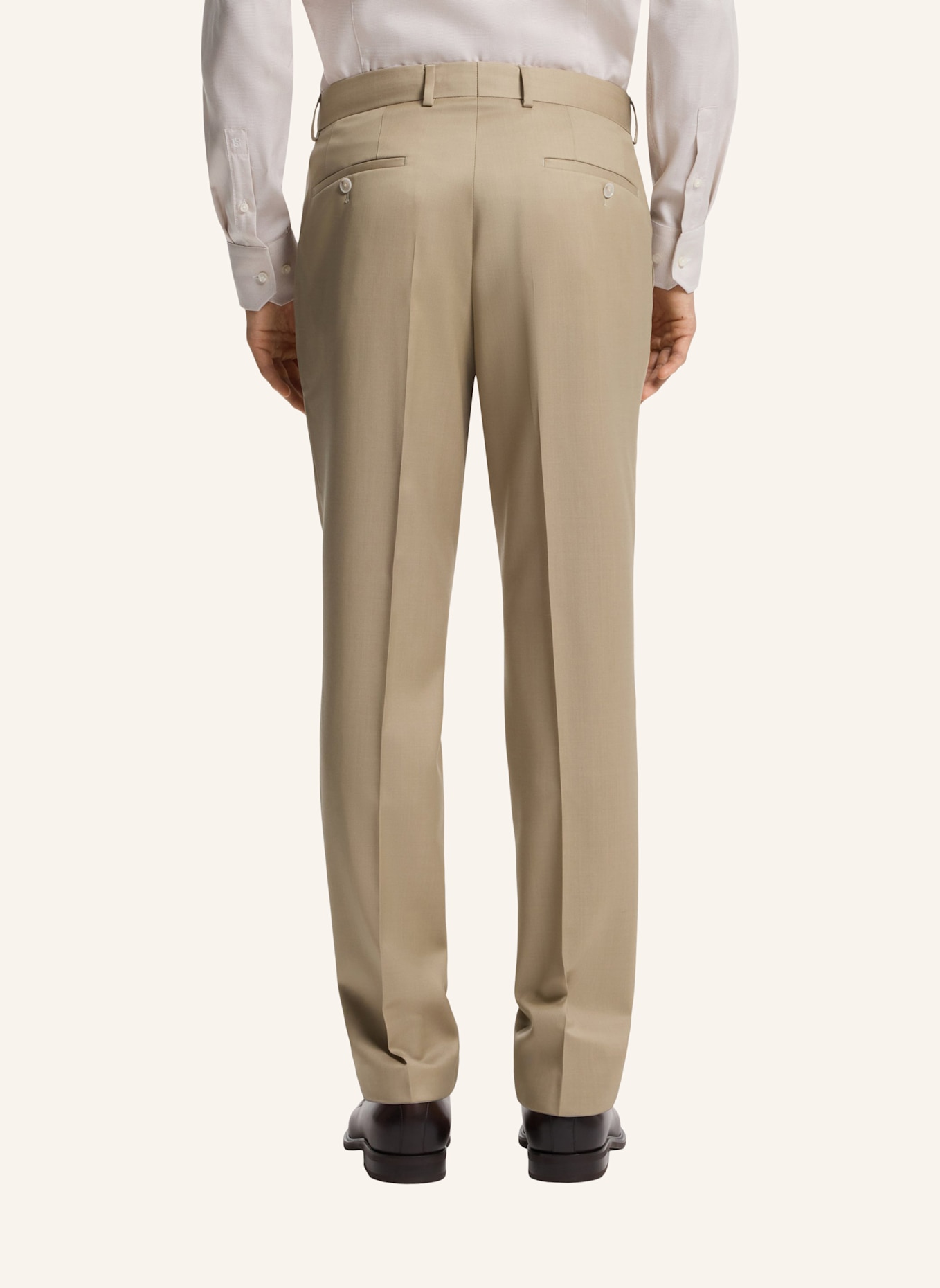 BOSS Business Anzug H-HUGE-3PCS-253 Slim Fit: BEIGE