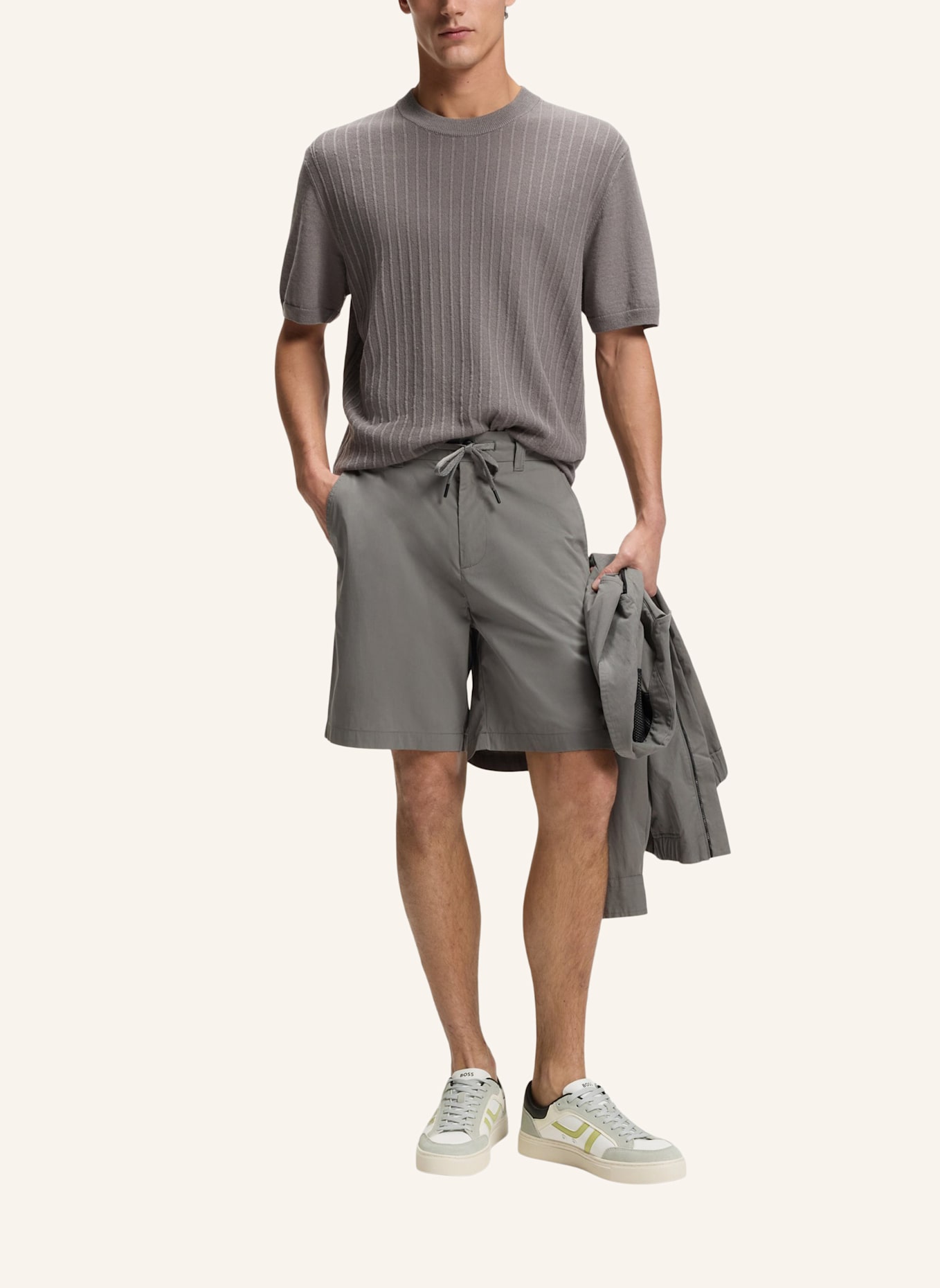 BOSS Sneaker RHYS_TENN_PUMI: GRAU