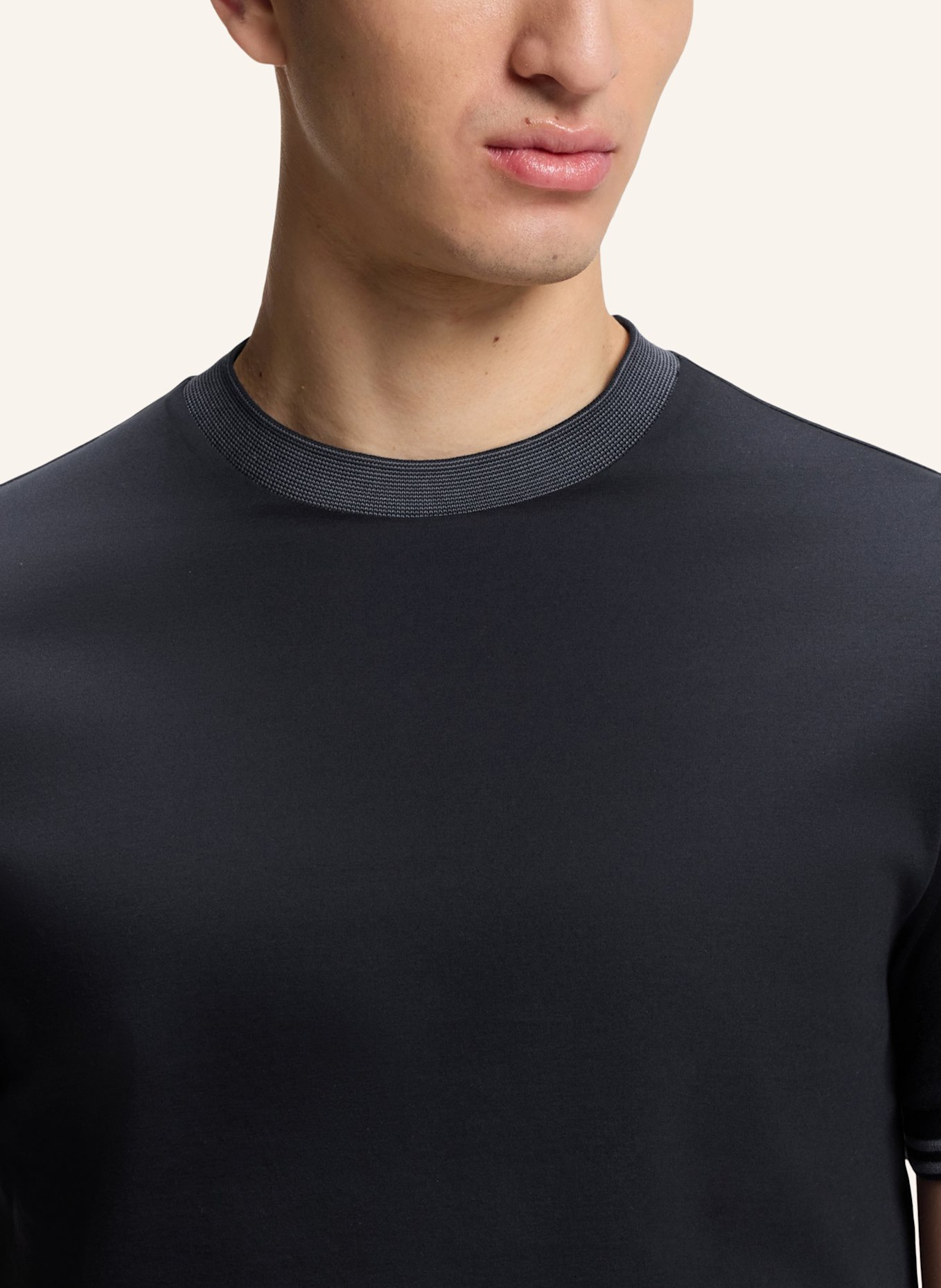 BOSS T-Shirt H-TESSLER 238 Slim Fit: DUNKELBLAU