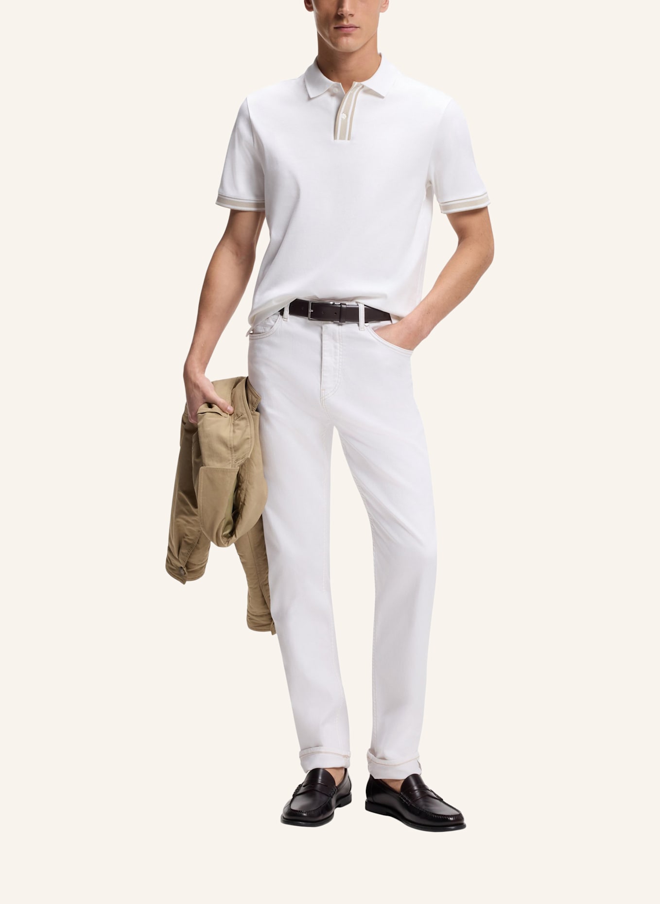 BOSS Jeans H-OGDEN_RMW Straight Fit: WEISS