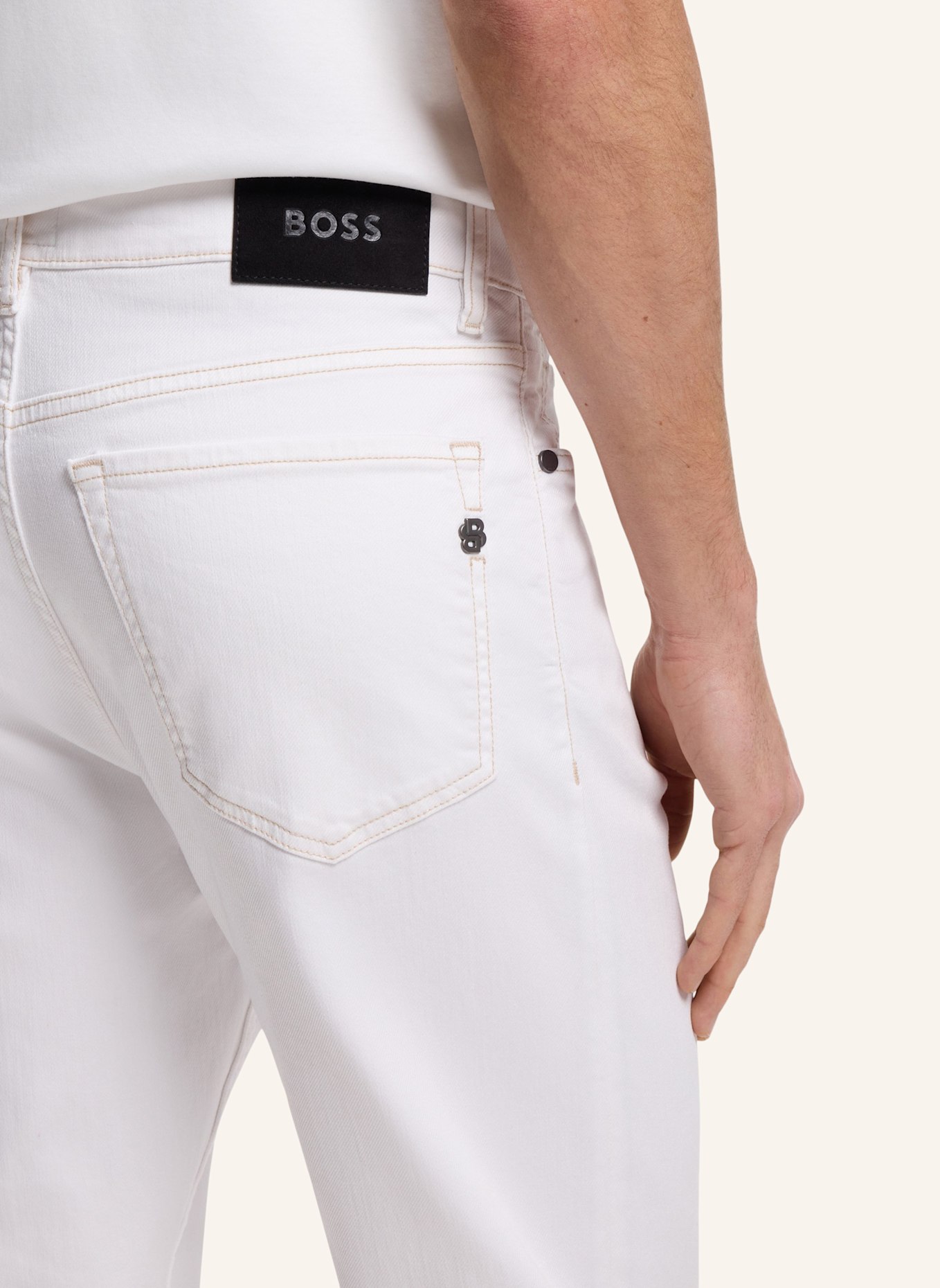 BOSS Jeans H-OGDEN_RMW Straight Fit: WEISS