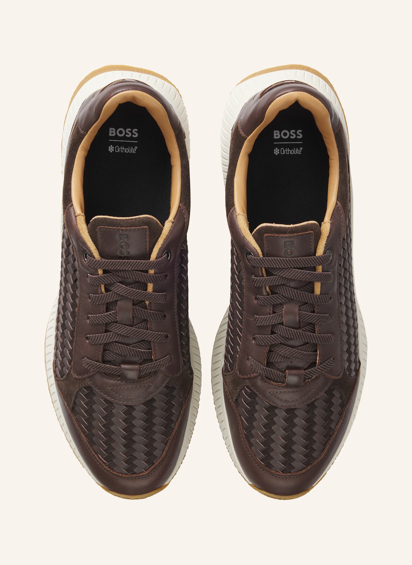 BOSS Sneaker TTNM EVO_RUNN_LTSDWV: DUNKELBRAUN