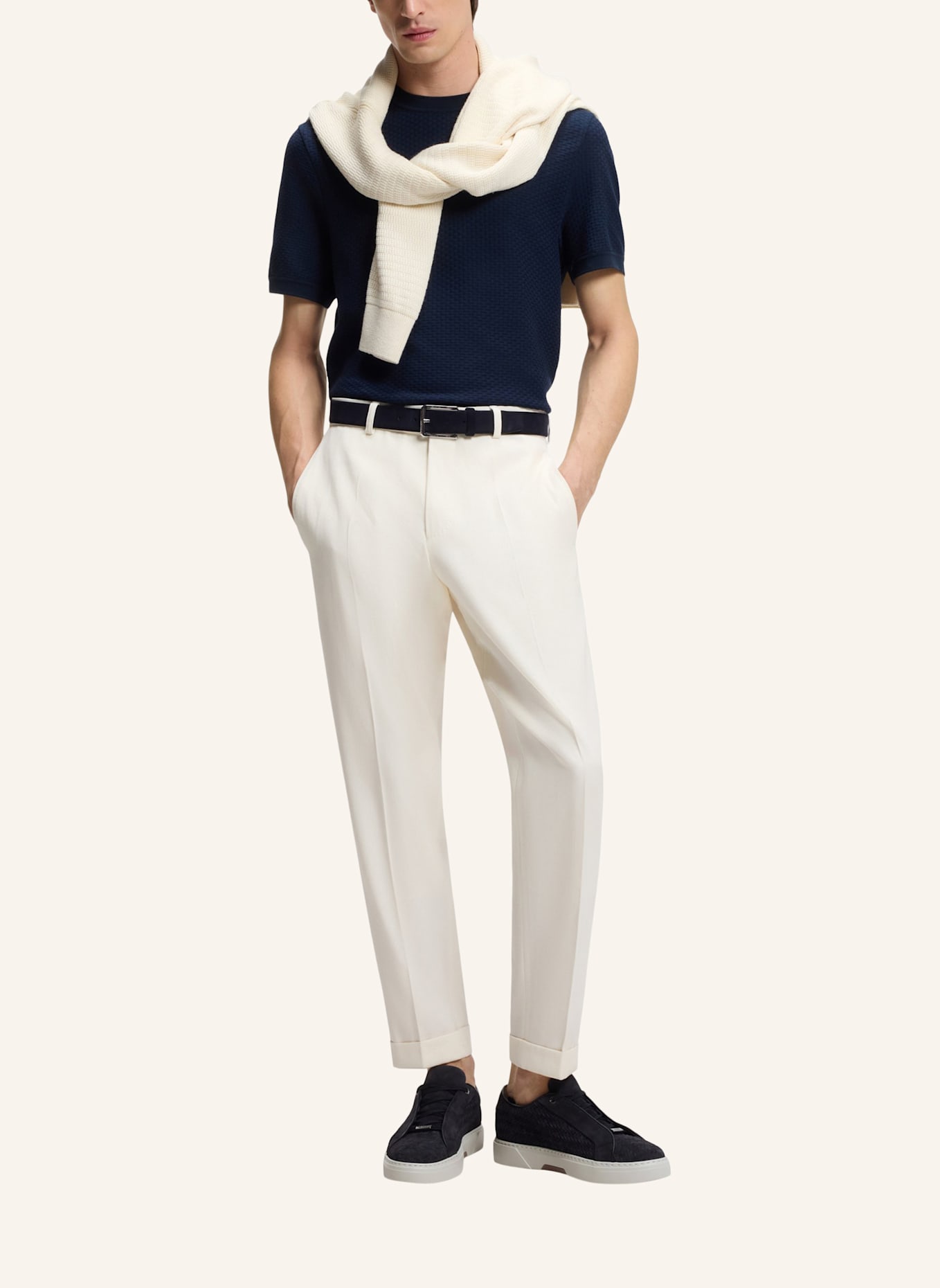 BOSS Sneaker GARY_TENN_SDWVHD: DUNKELBLAU