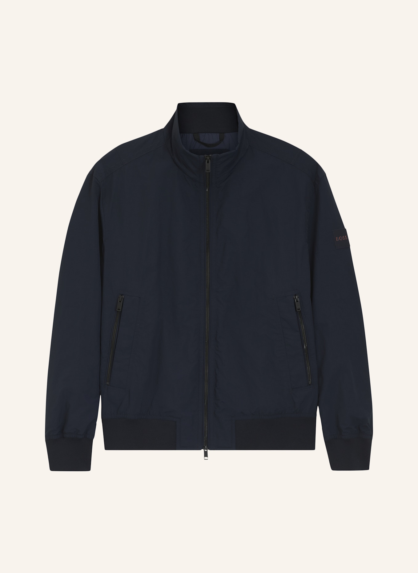 BOSS Casual Jacke OPENS Relaxed Fit: DUNKELBLAU
