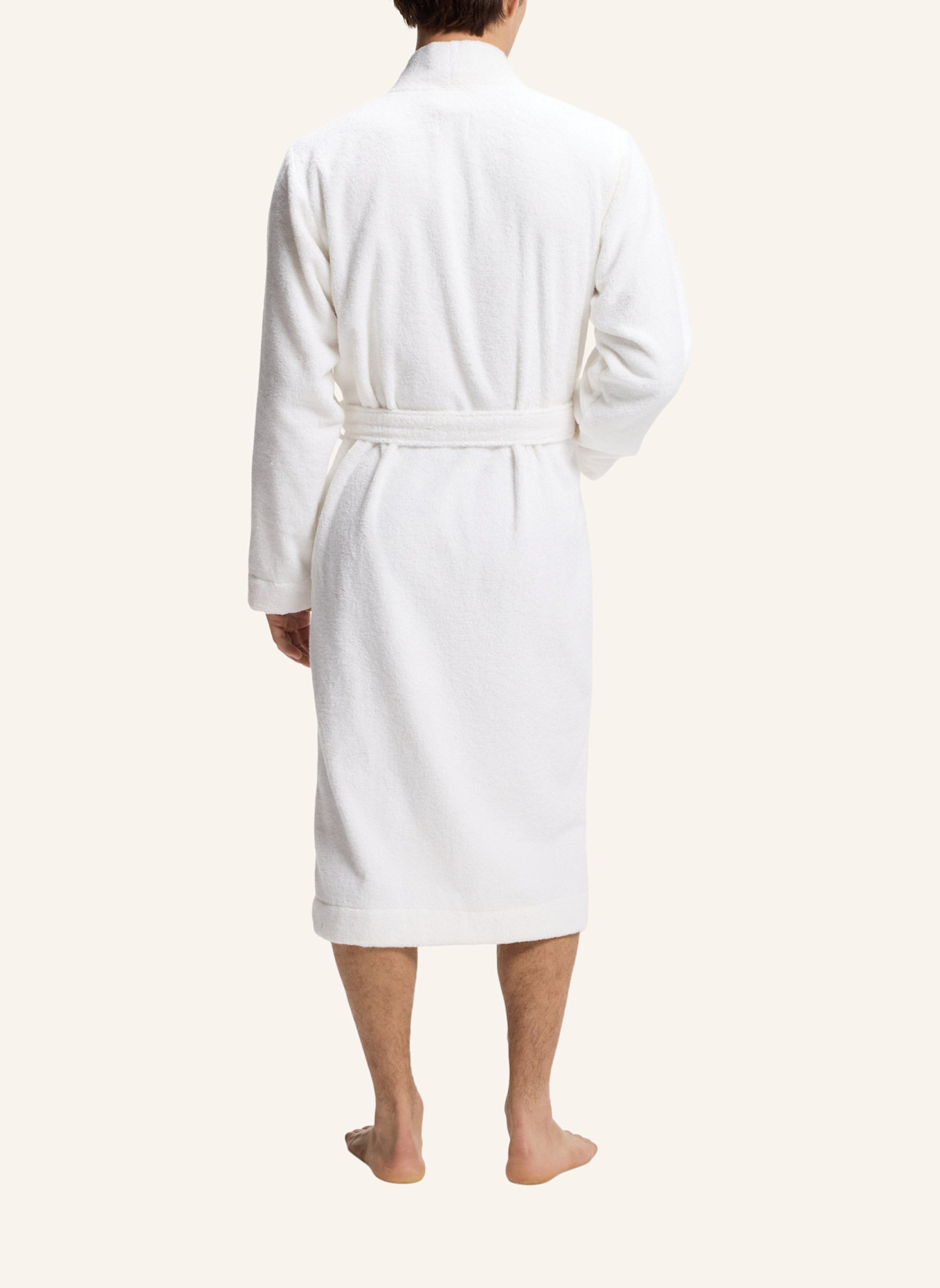 HUGO Morgenmantel TERRY GOWN: WEISS