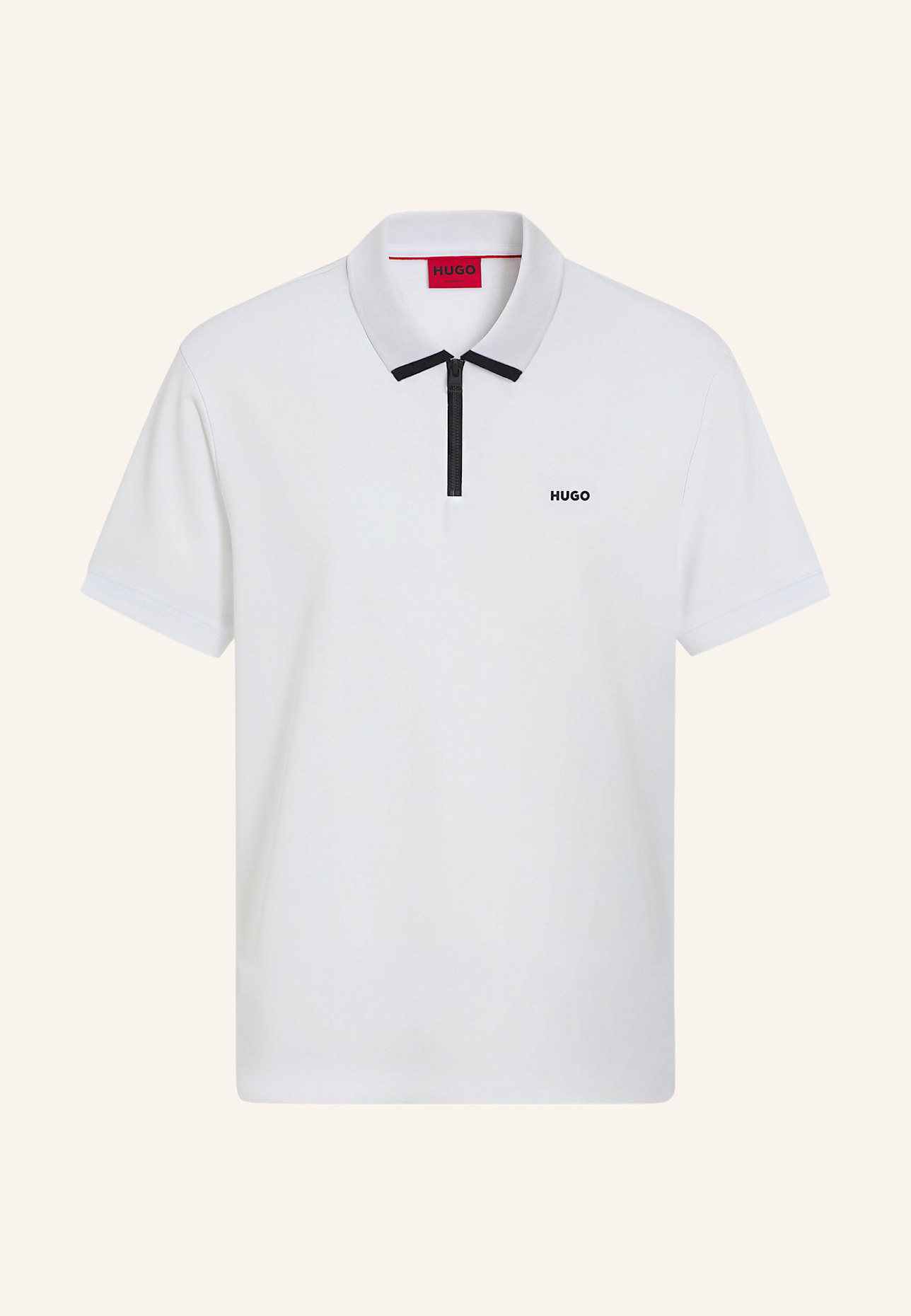 HUGO Poloshirt DALOMINO Regular Fit: WEISS