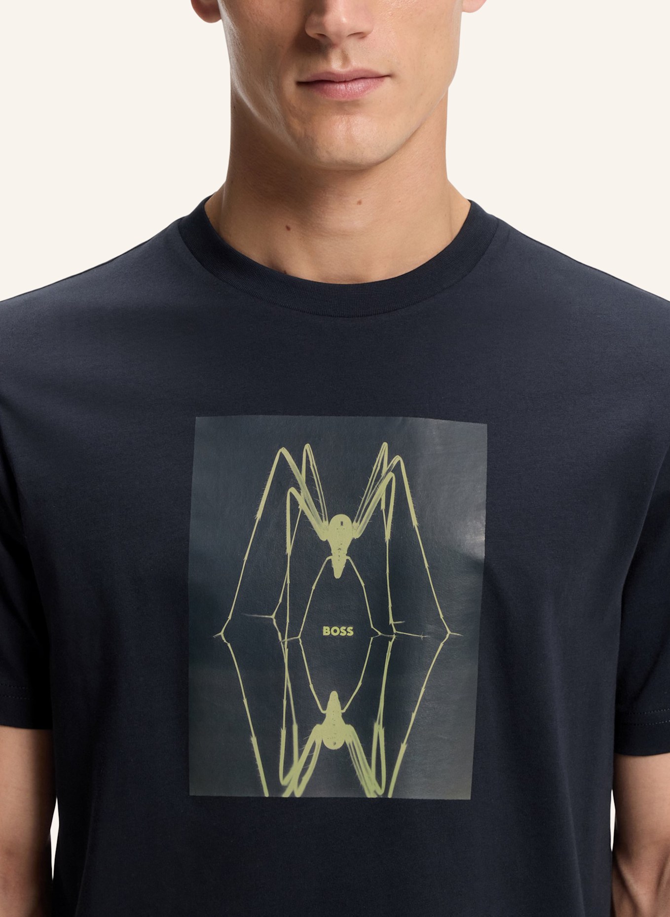 BOSS T-Shirt TE_CREATURE Regular Fit: DUNKELBLAU