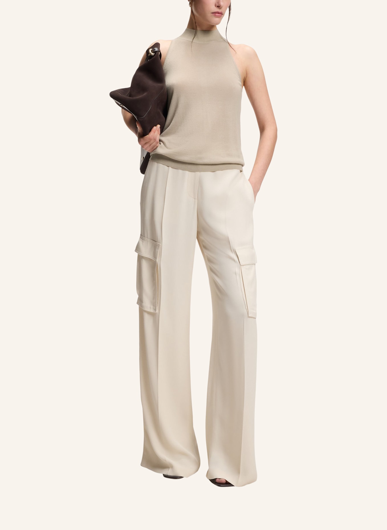 BOSS Casual Top FARGHERITA: BEIGE