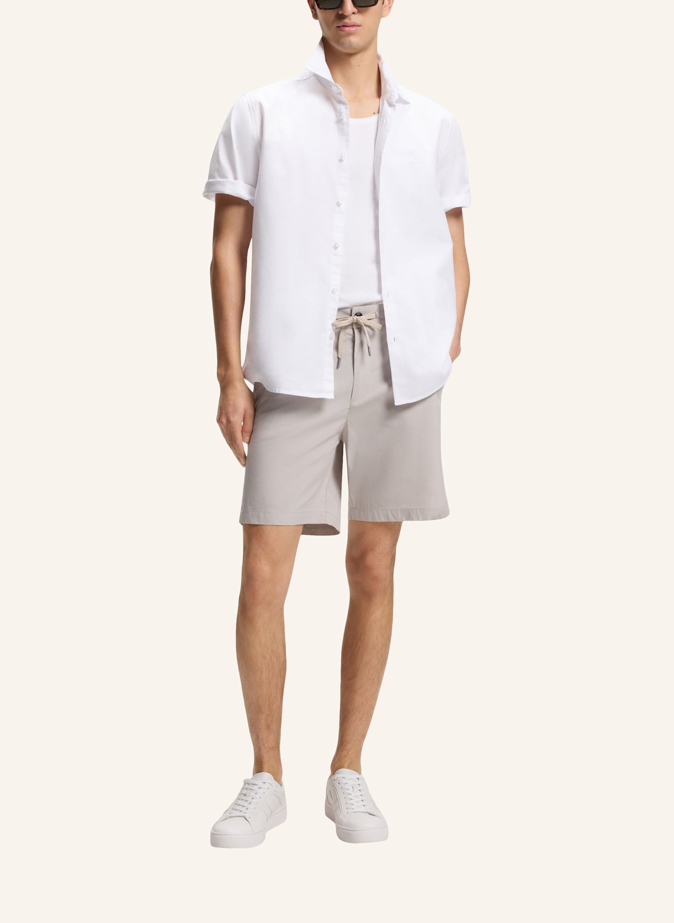 BOSS Casual Hemd RASH_2_M Regular Fit: WEISS