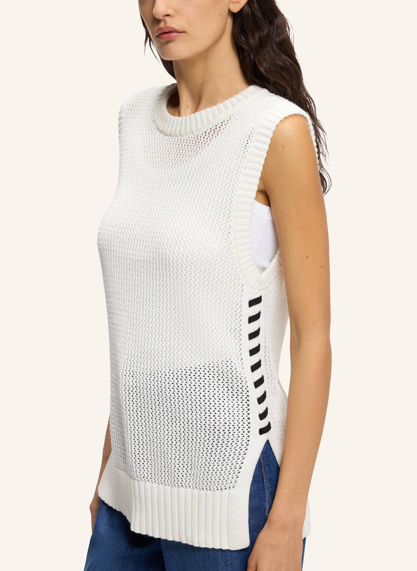 BOSS Casual Top C_FAVIGNON Relaxed Fit: WEISS