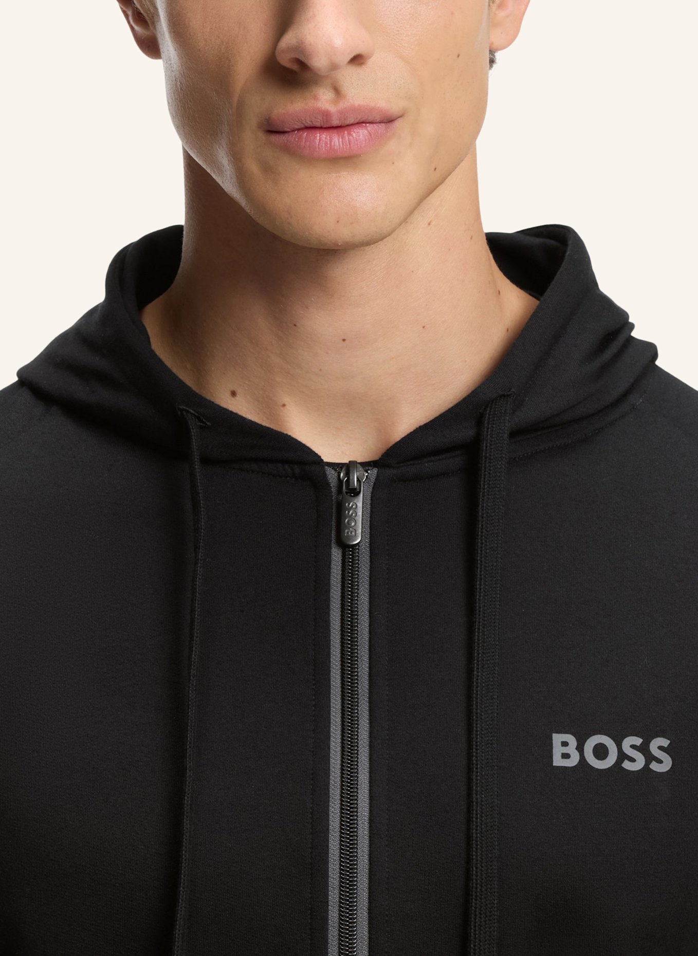 BOSS Loungewear Jacke AUTHENTIC JACKET H Regular Fit: SCHWARZ