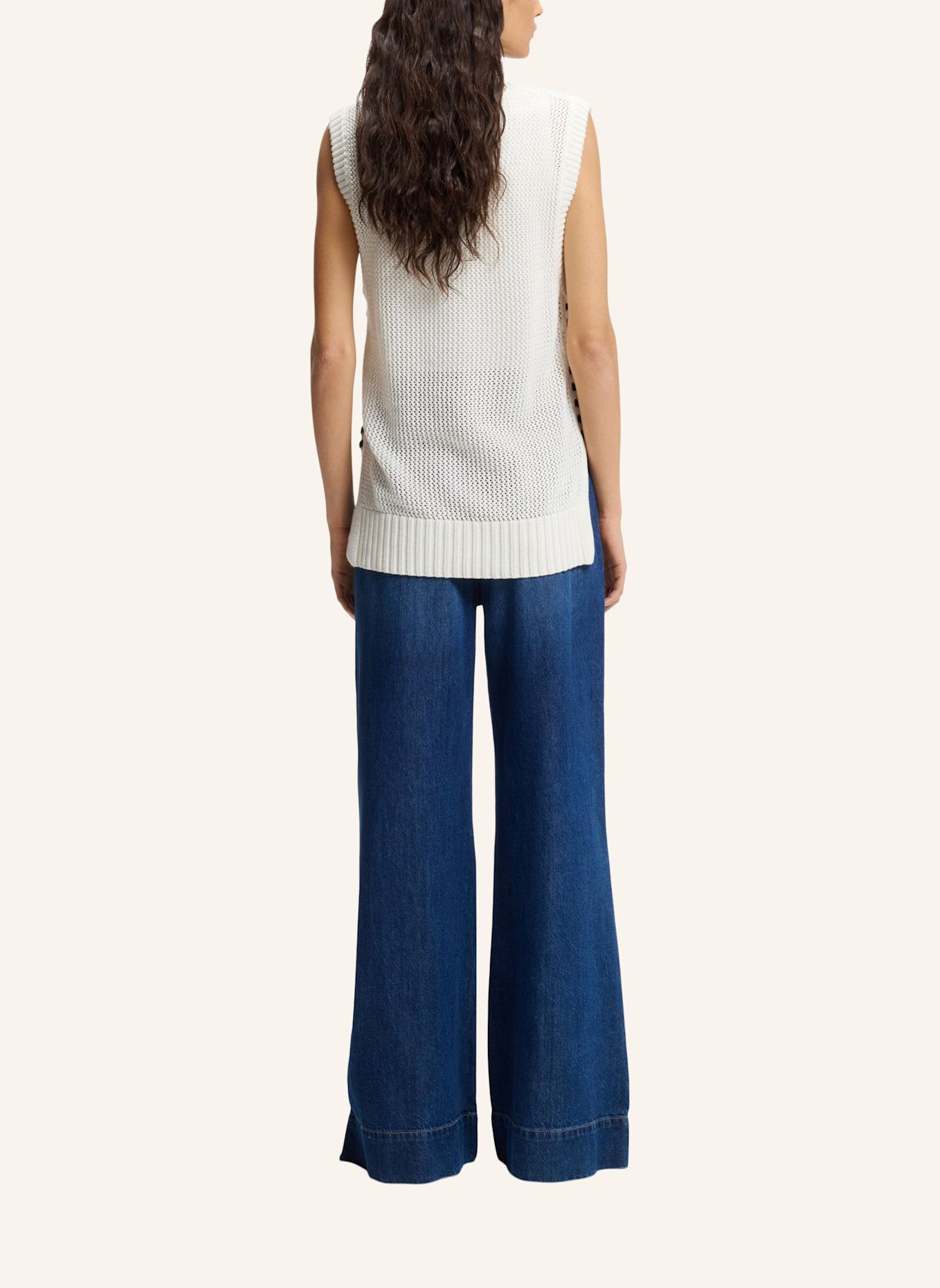 BOSS Casual Top C_FAVIGNON Relaxed Fit: WEISS