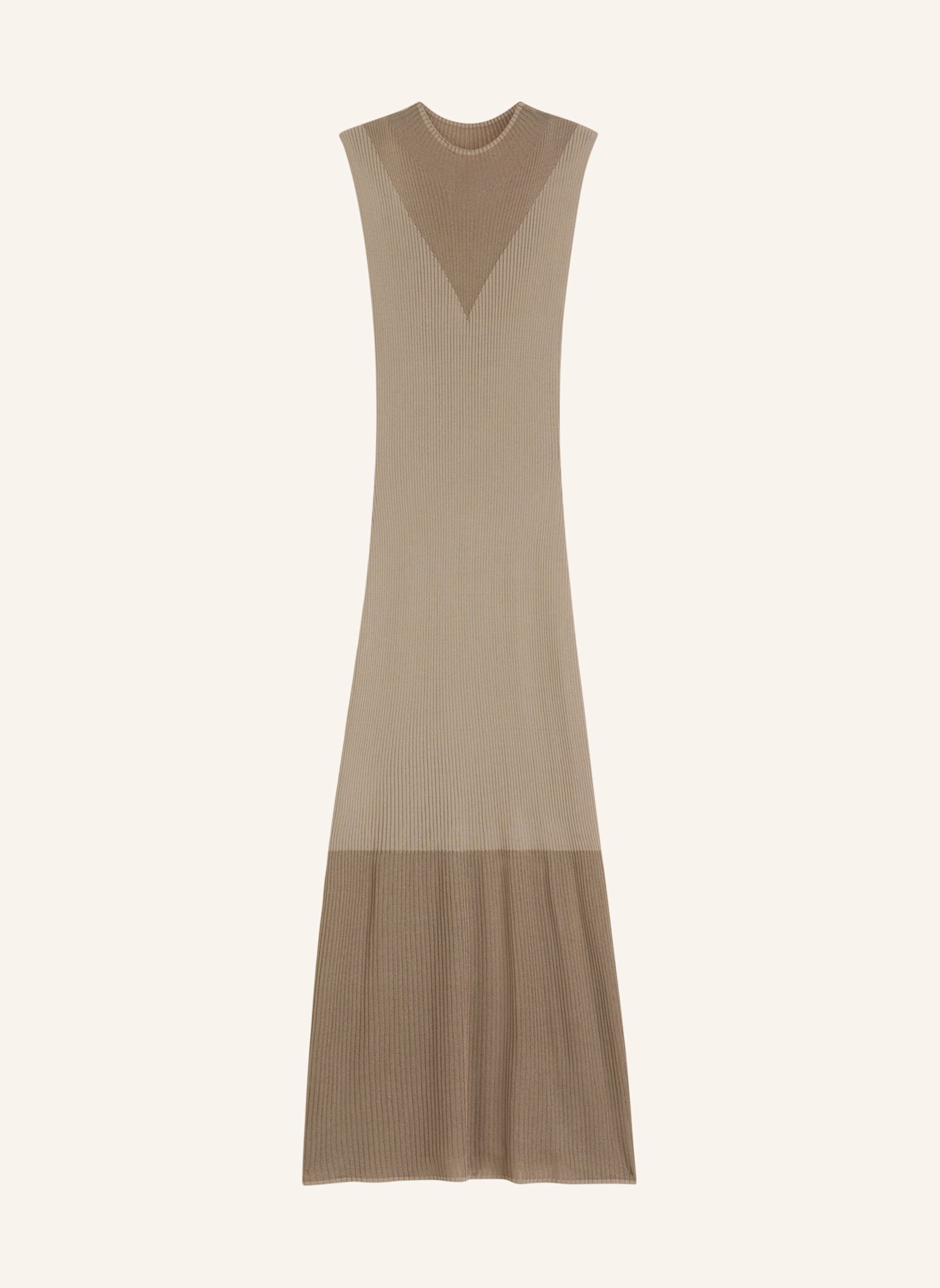 HUGO Gestricktes Kleid SLYANNY Slim Fit: HELLBRAUN