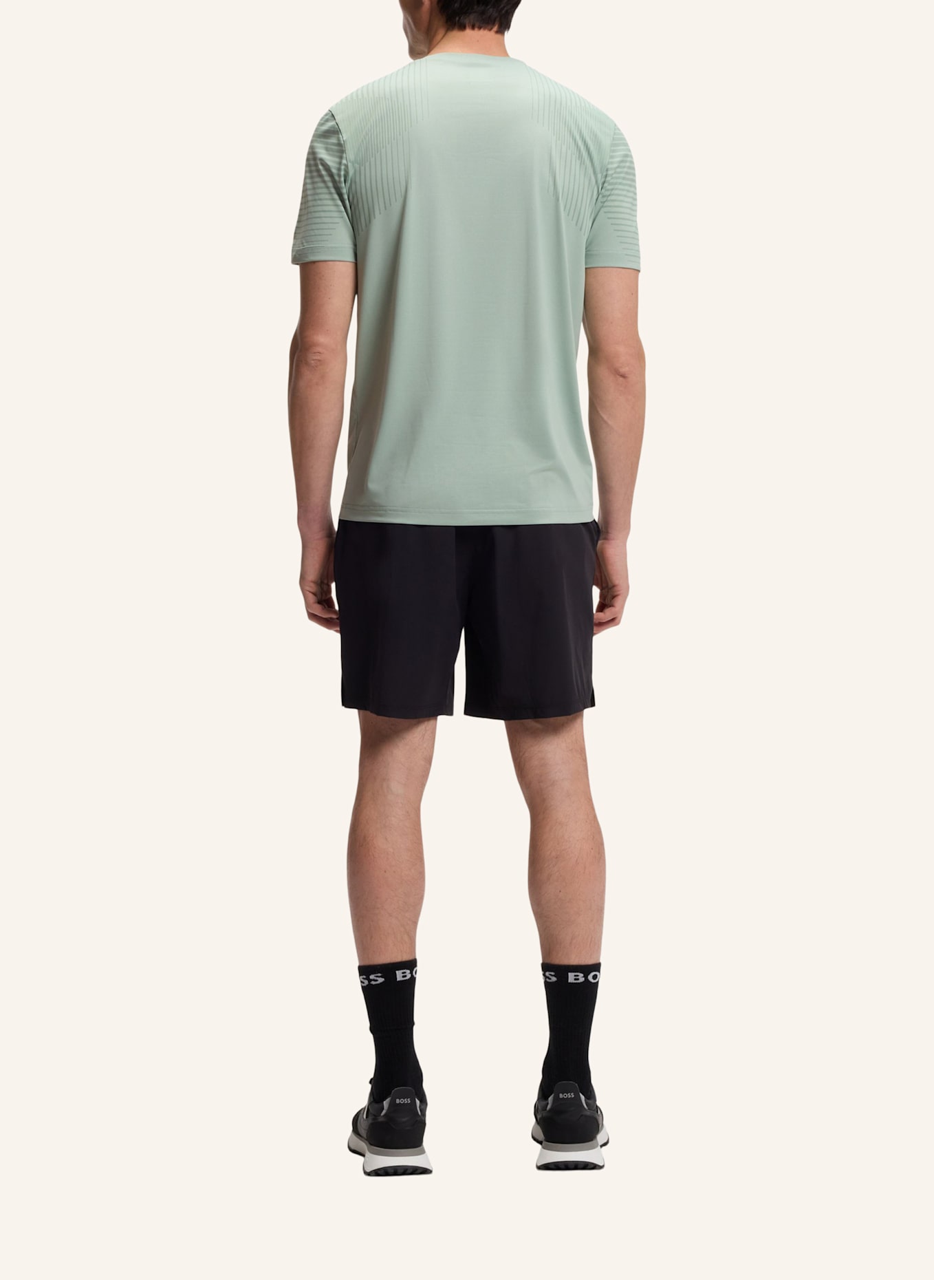 BOSS T-Shirt TS_ACTIVE PUSH Slim Fit: HELLGRÜN