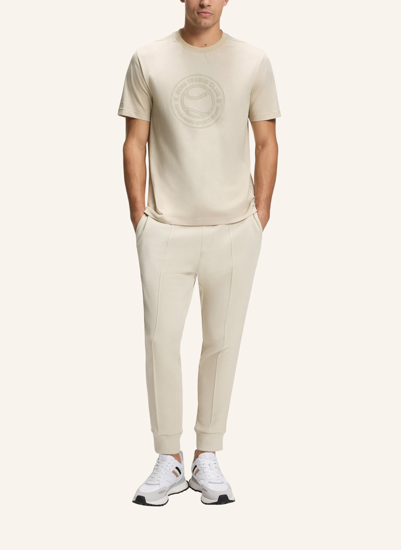 BOSS T-Shirt TS_JOIN LOGO Regular Fit: BEIGE