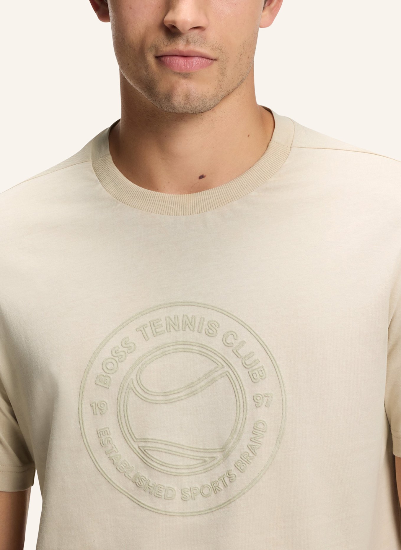 BOSS T-Shirt TS_JOIN LOGO Regular Fit: BEIGE