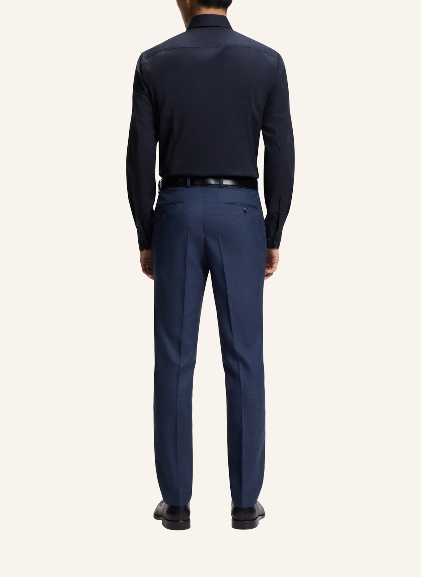 BOSS Business Hemd H-HANK-K-C3-261 Slim Fit: DUNKELBLAU