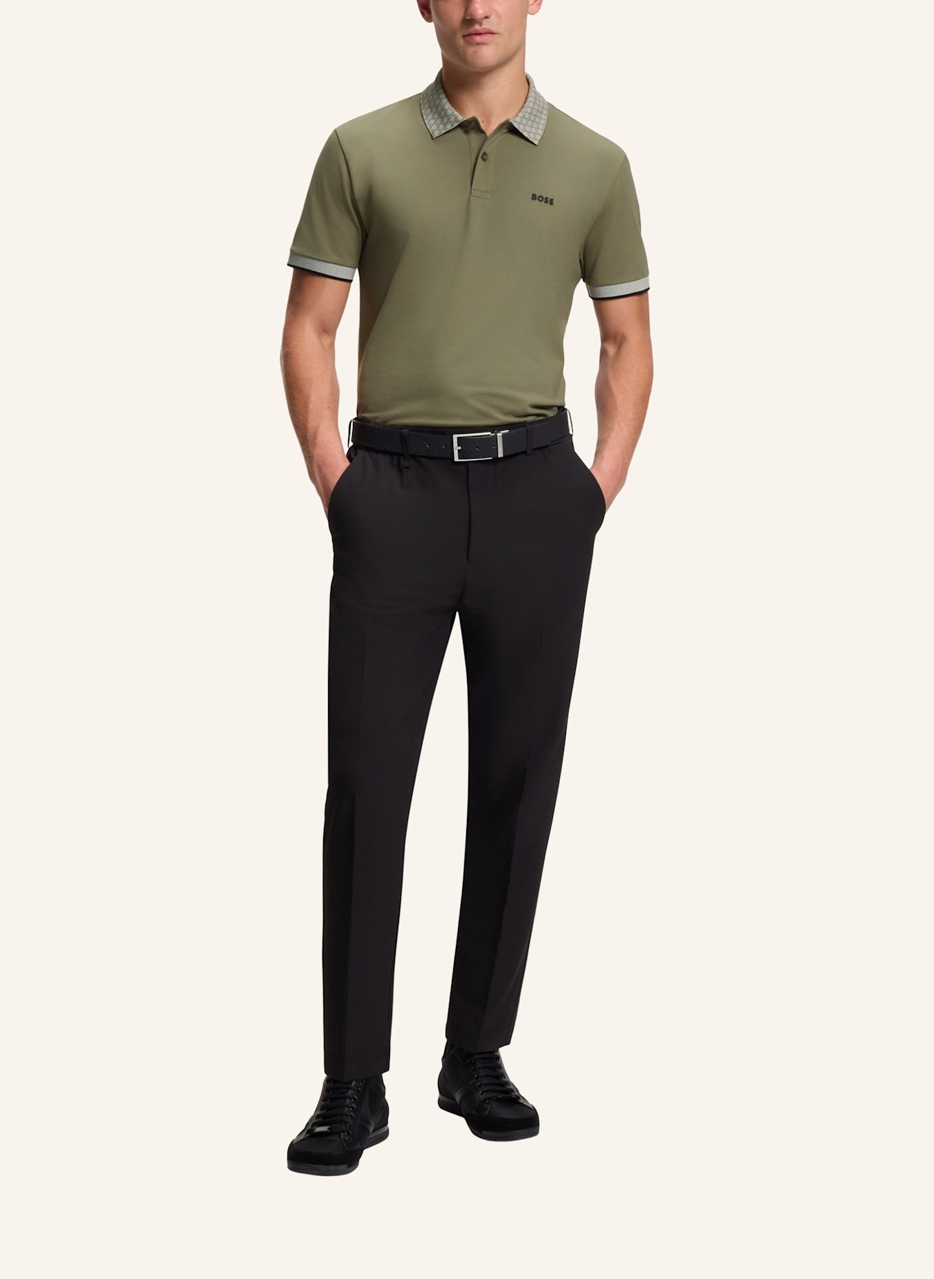 BOSS Poloshirt PL_GOC CHIP PADDY Regular Fit: KHAKI