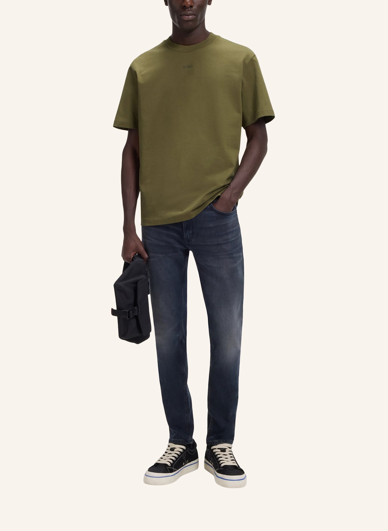 HUGO T-Shirt DAPOLINO: HELLGRÜN