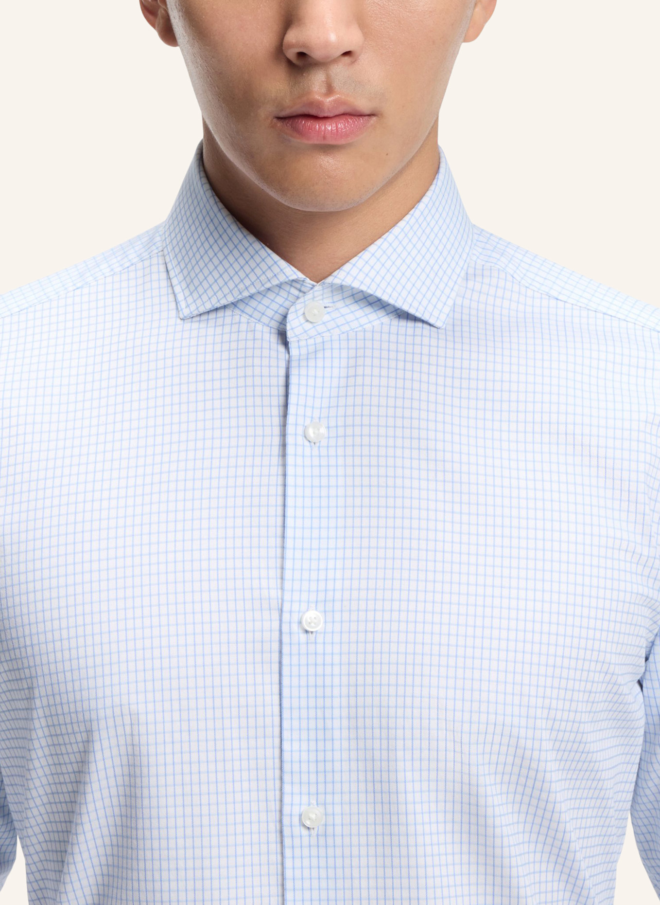 BOSS Business Hemd H-HANK-SP-C1-261 Slim Fit: HELLBLAU