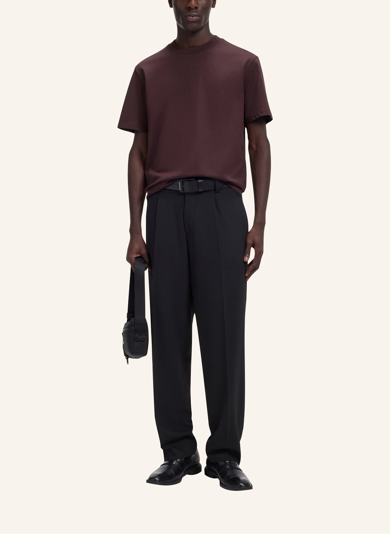 HUGO T-Shirt DAPOLINO: BRAUN