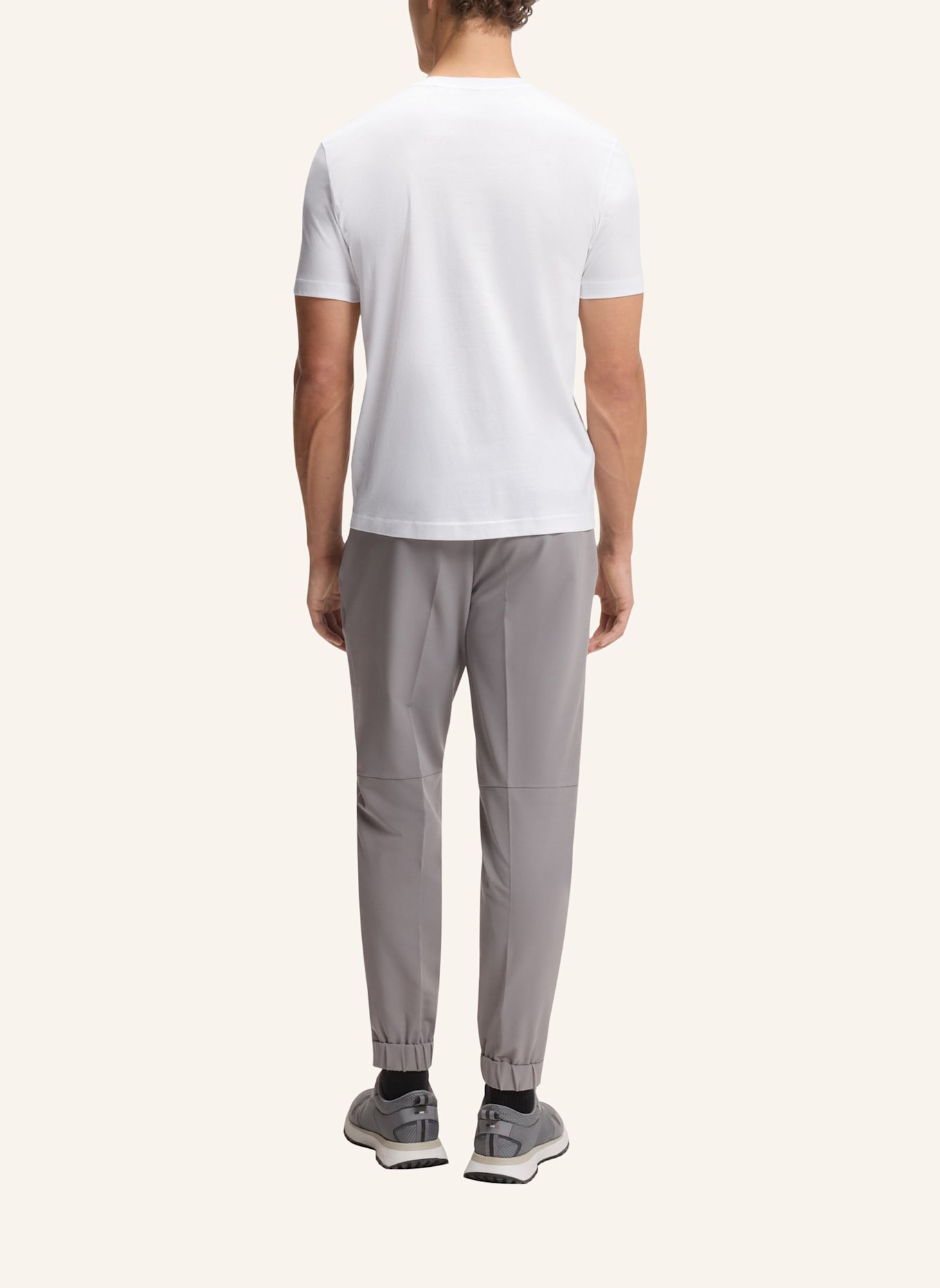 BOSS T-Shirt TS_TOUR PRINT Regular Fit: WEISS