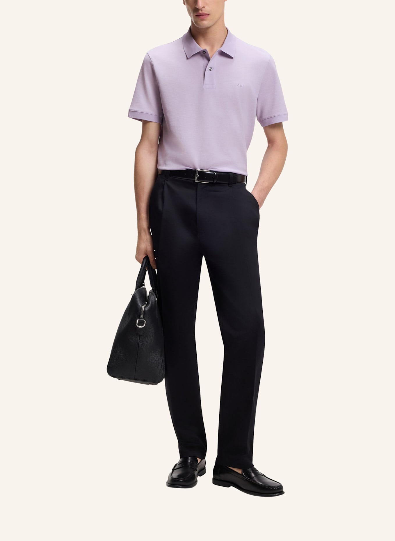 BOSS Poloshirt PALLAS Regular Fit: LILA