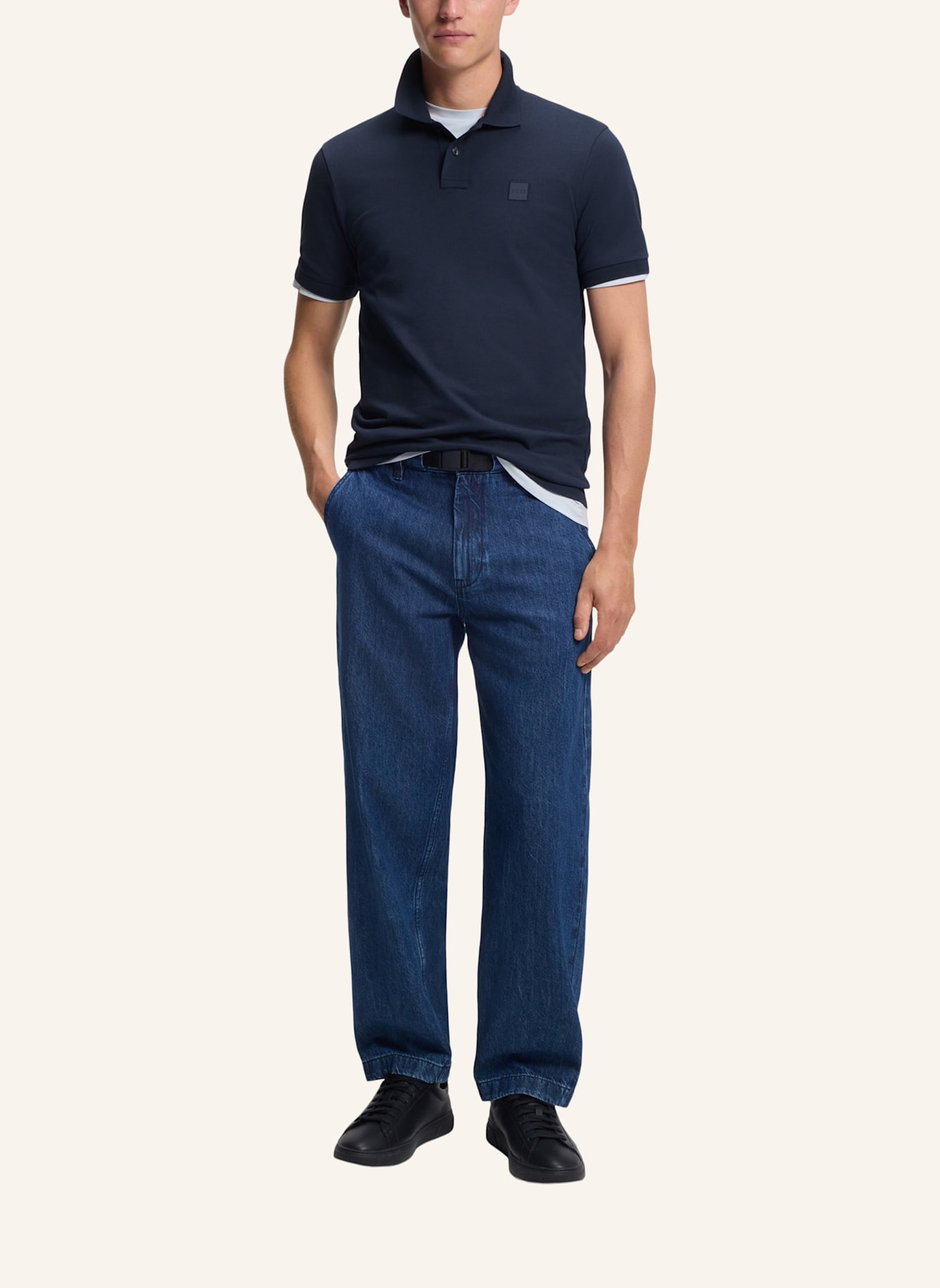 BOSS Jersey-Poloshirt PASSENGER: BLAU