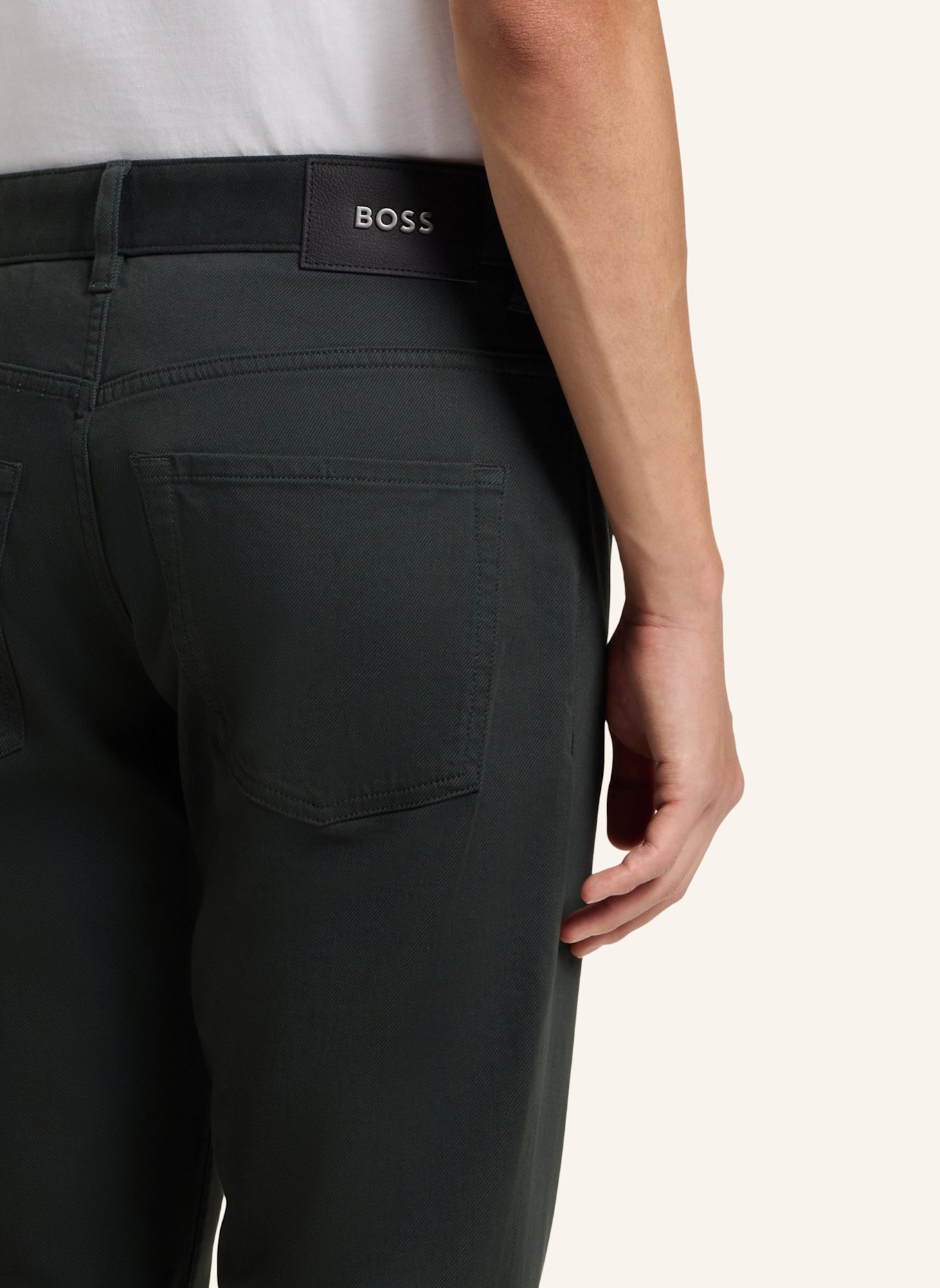 BOSS Casual Hose H-RE.MAINE5 Regular Fit: DUNKELGRÜN