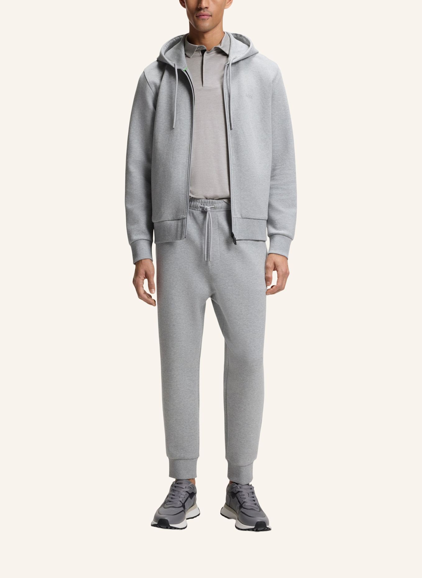 BOSS Poloshirt PL_TOUR WOOL Slim Fit: HELLGRAU