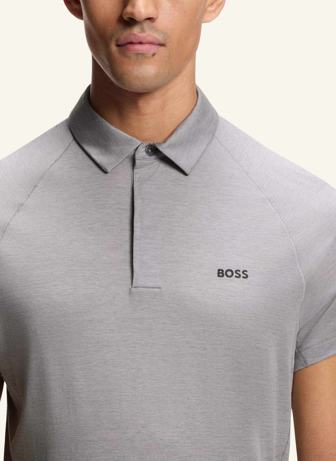 BOSS Poloshirt PL_TOUR WOOL Slim Fit: HELLGRAU