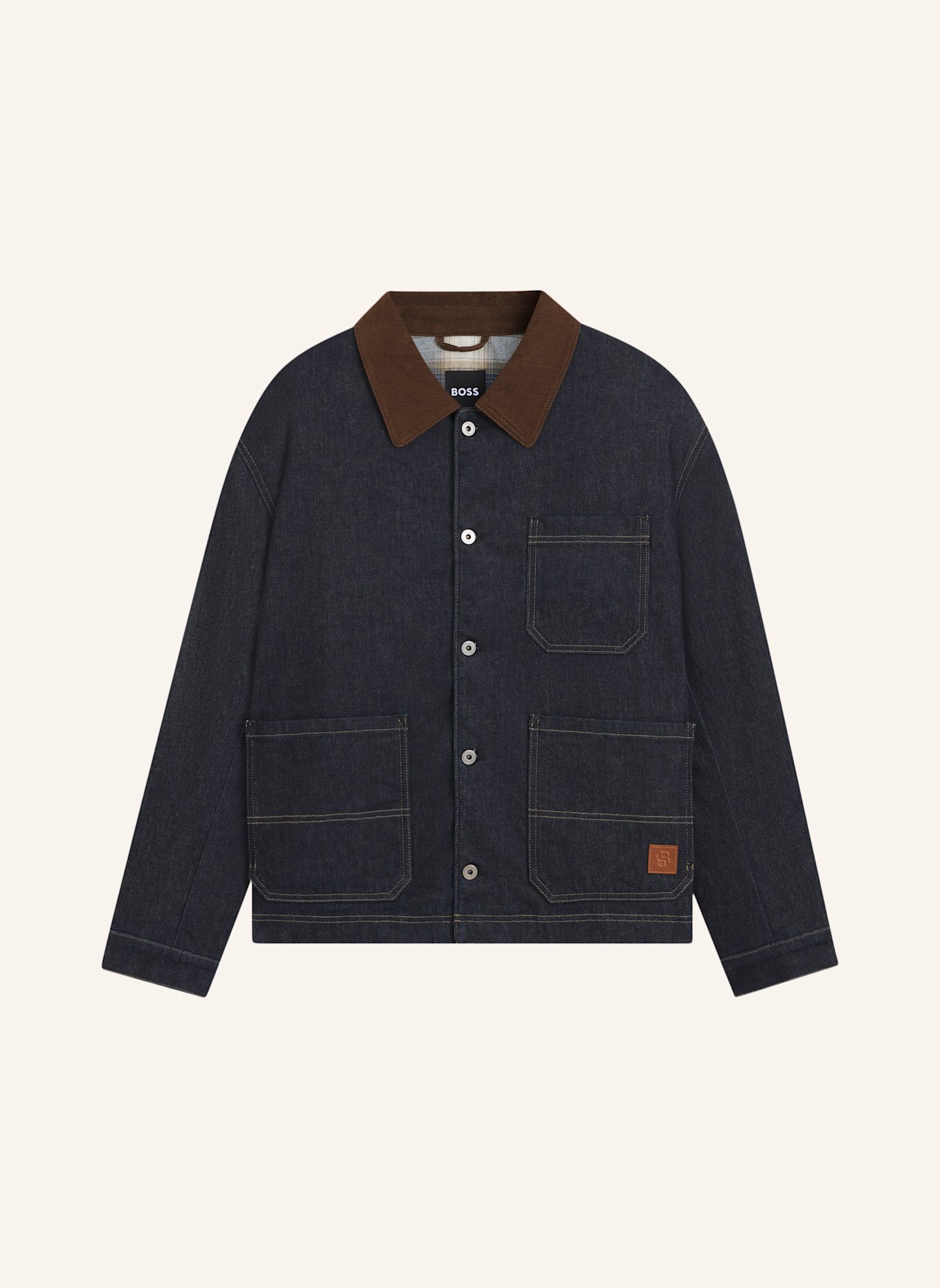 BOSS Casual Jacke C-IRONHIDE: DUNKELBLAU