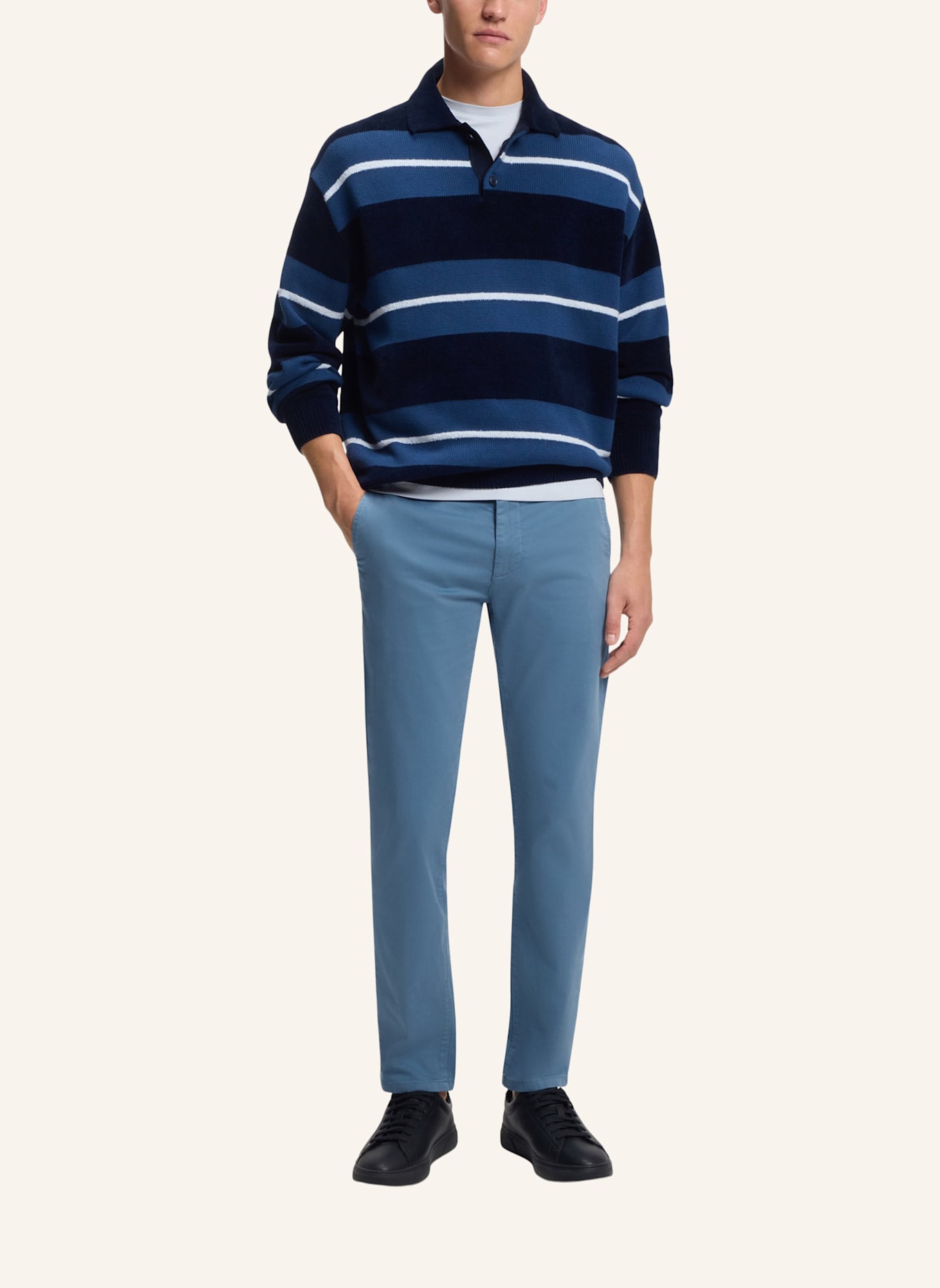 BOSS Chino CHINO Slim Fit: BLAU