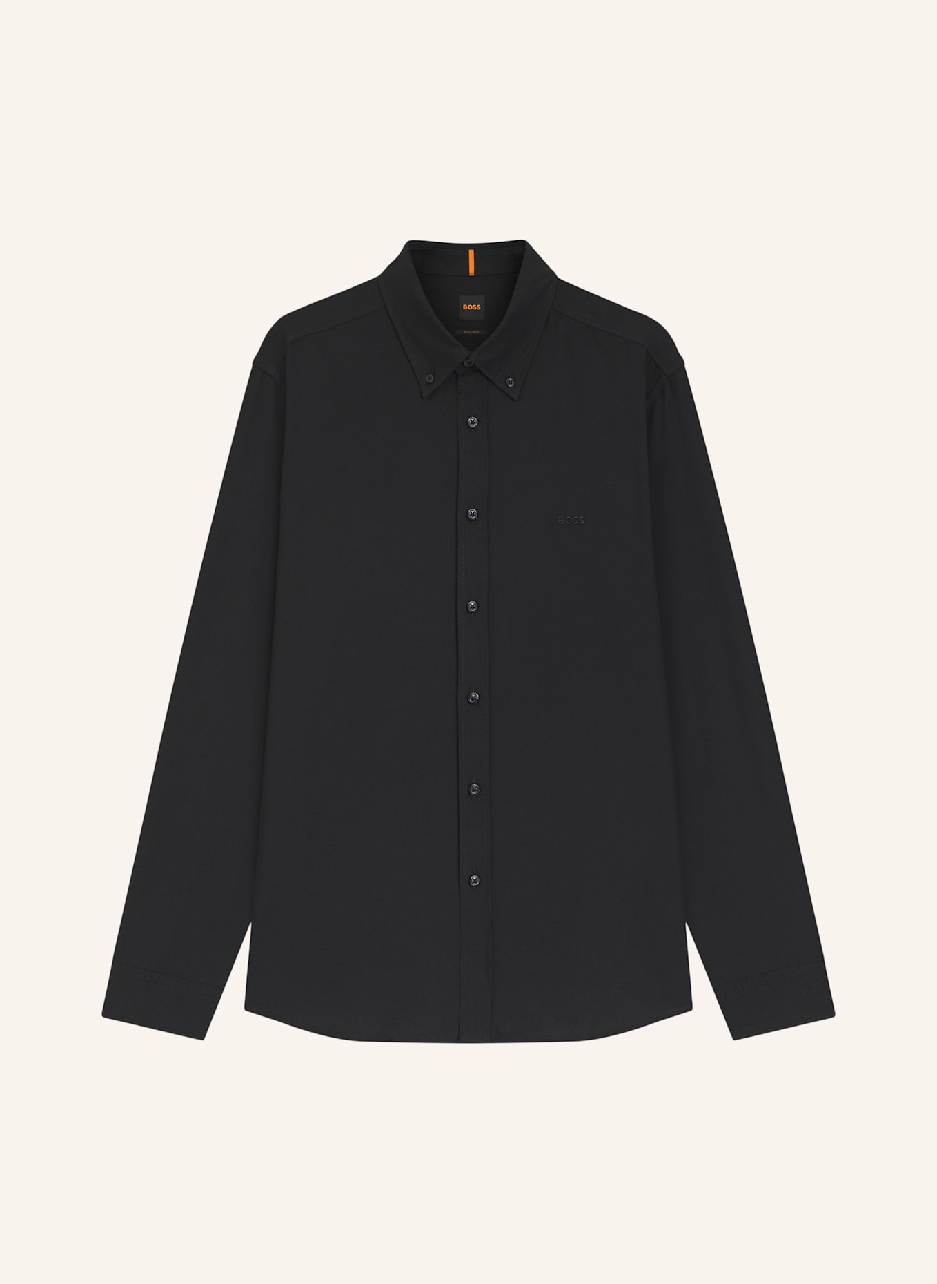 BOSS Hemd RICKERT_M Regular Fit: SCHWARZ