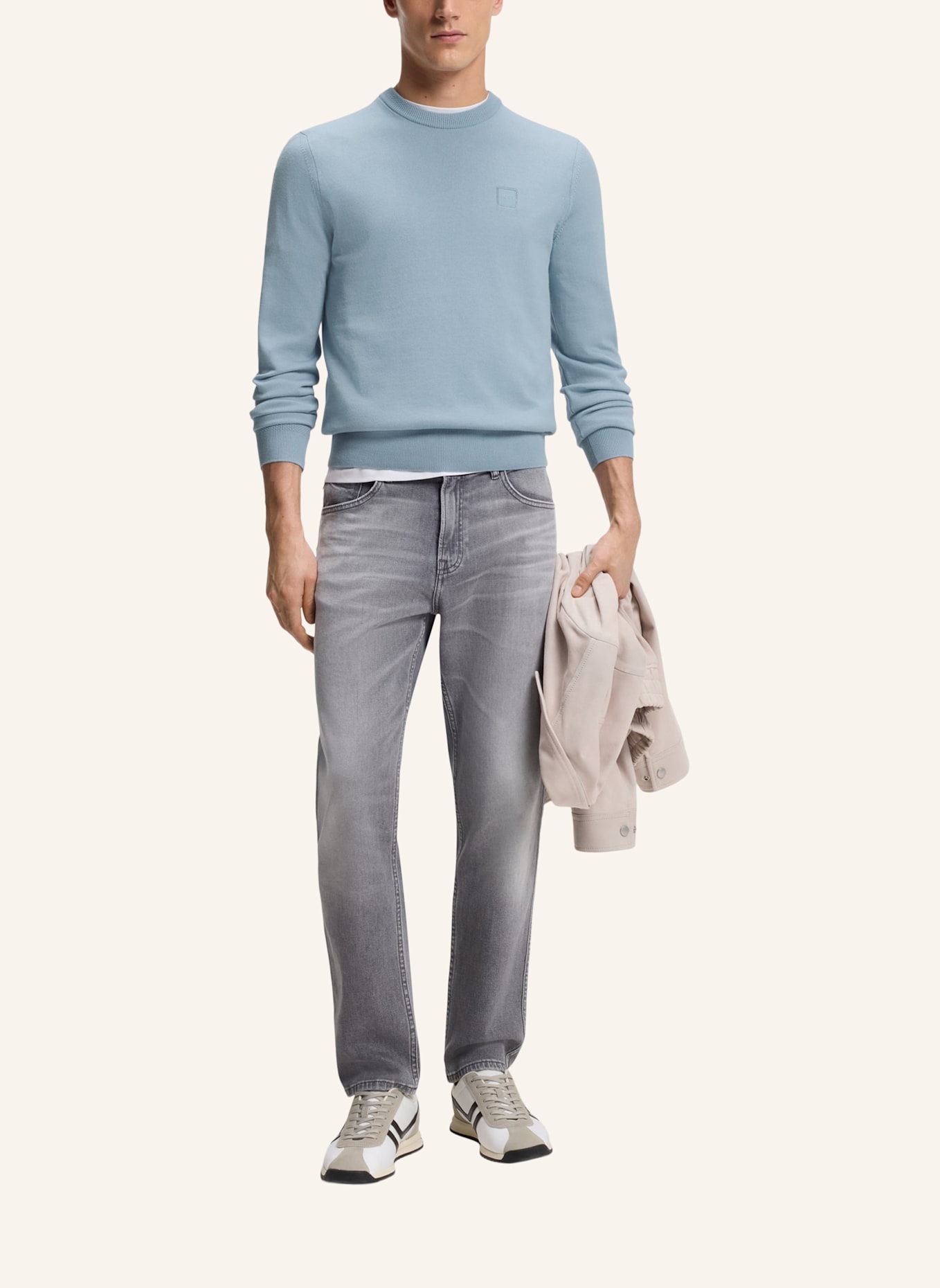 BOSS Pullover KANOVANO: HELLBLAU