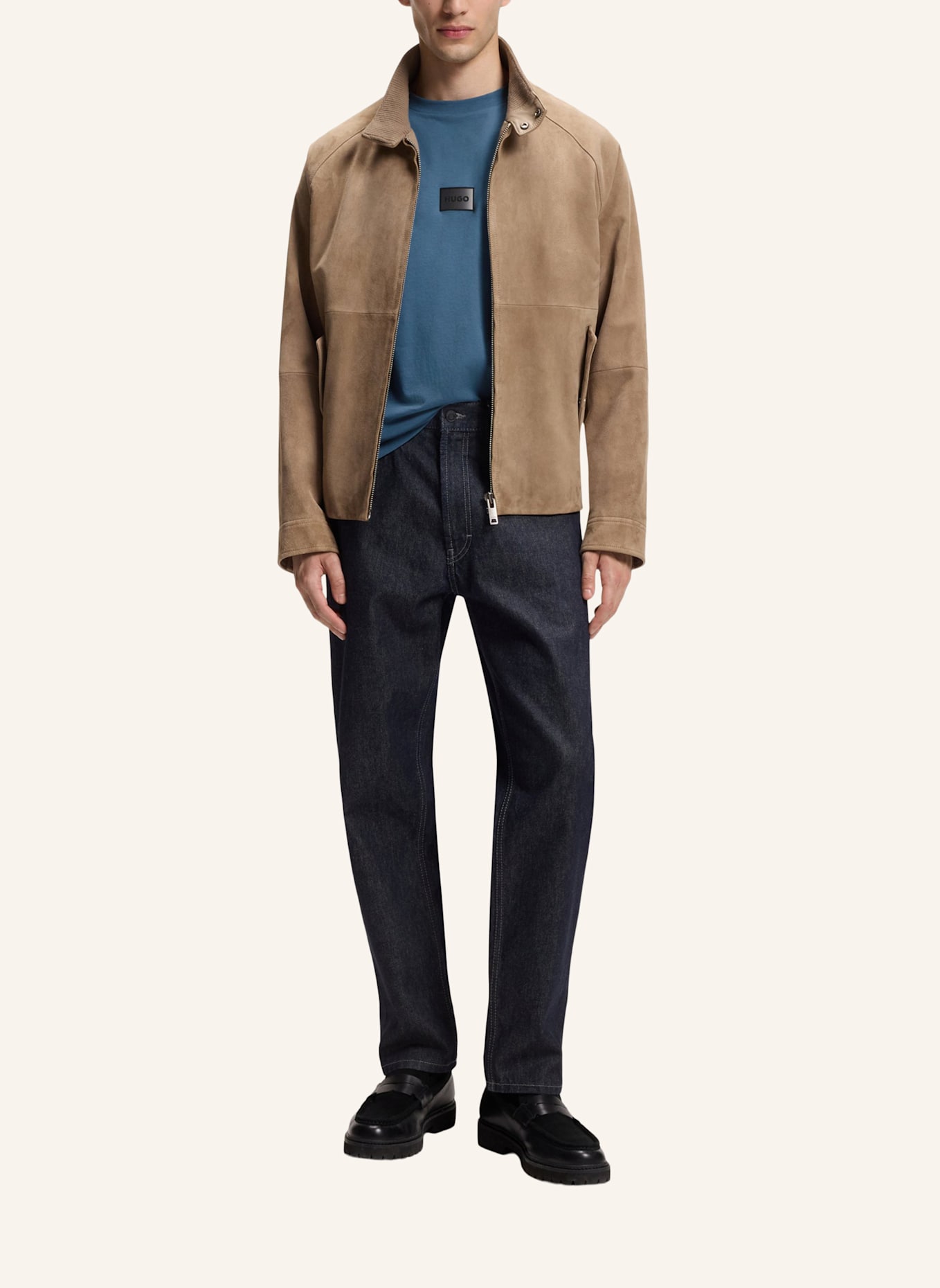 HUGO T-Shirt DANOTIE Regular Fit: BLAU