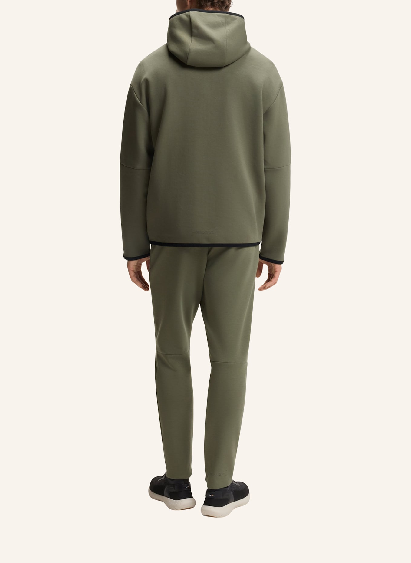 BOSS Sweatshirt SW_SNUG FZ HOOD Relaxed Fit: KHAKI