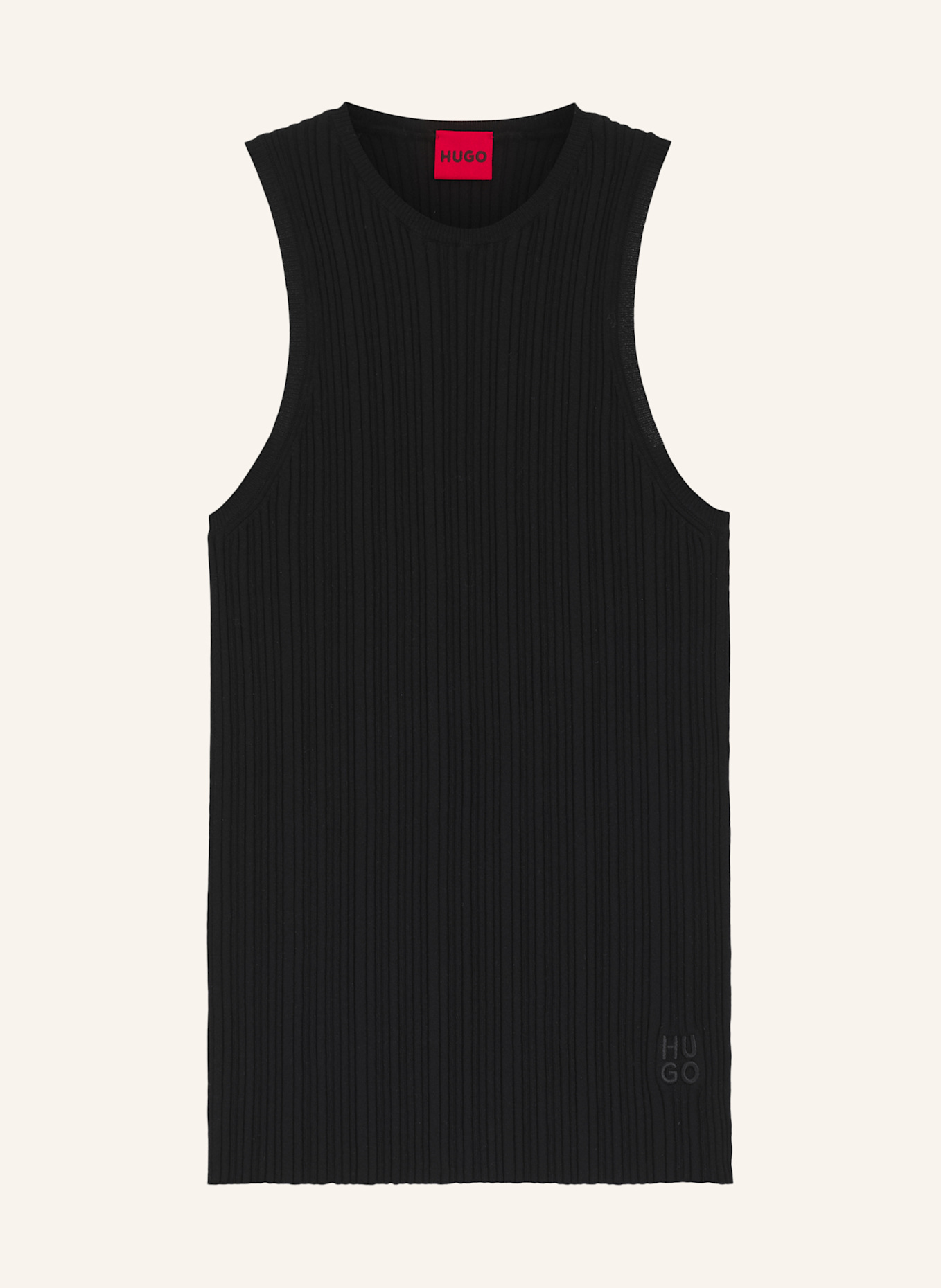 HUGO Casual Top SAREPLA Slim Fit: SCHWARZ