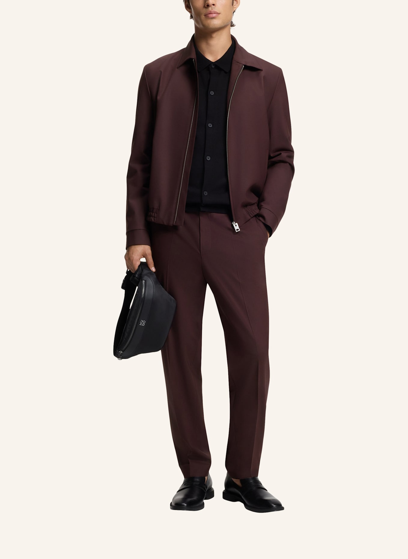 HUGO Business Hose GOS233F1X Slim Fit: BRAUN