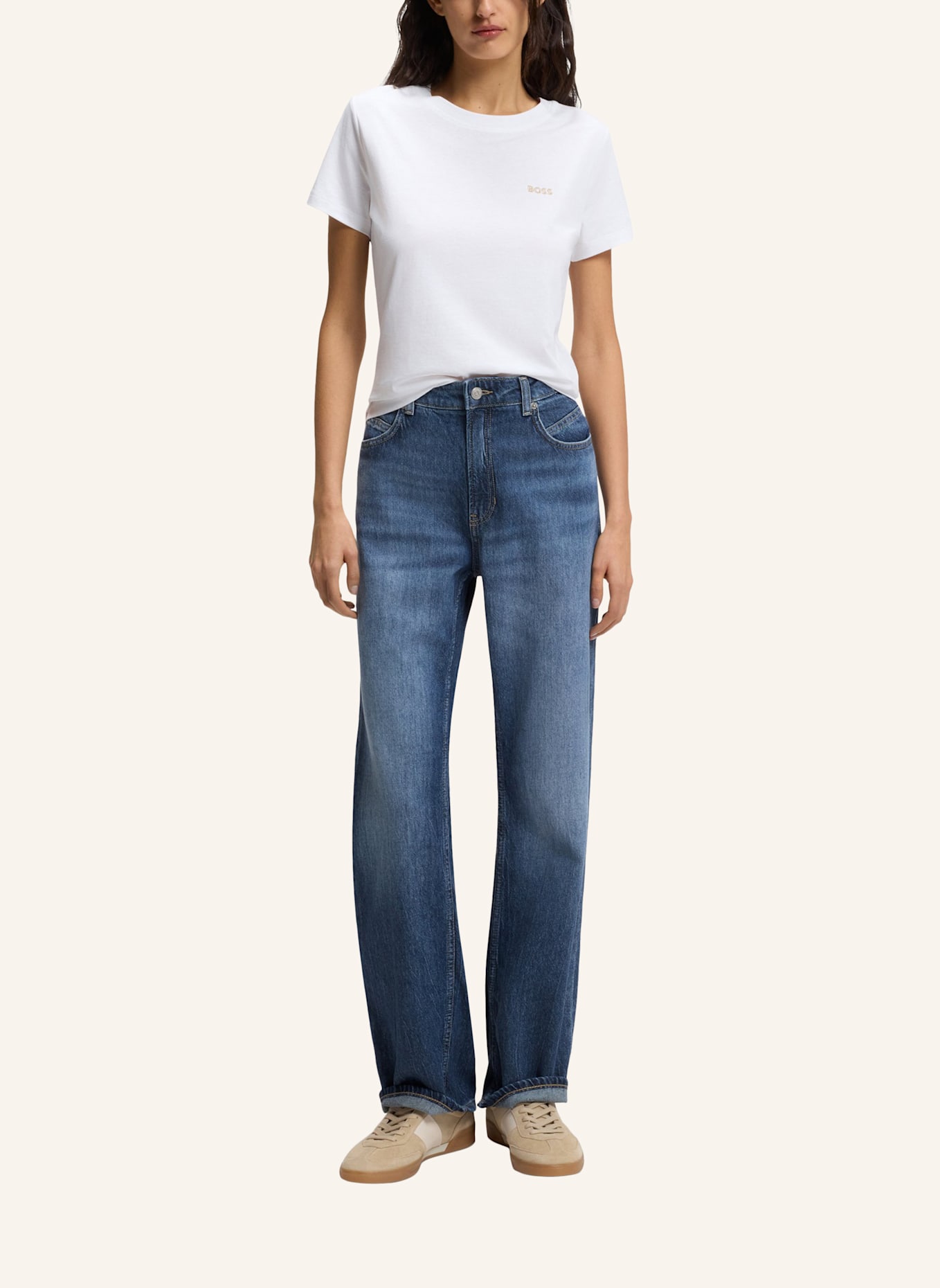 BOSS Jeans C_ADA HR 13.0 Regular Fit: DUNKELBLAU