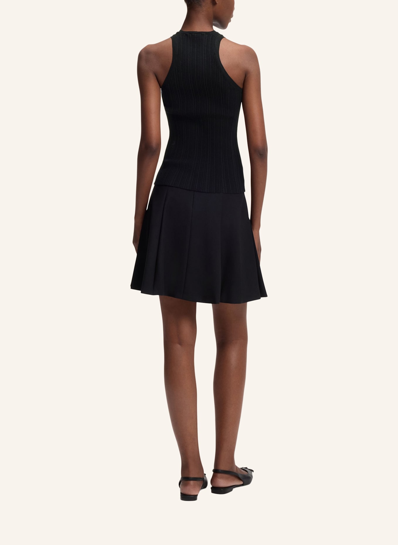 HUGO Casual Top SAREPLA Slim Fit: SCHWARZ