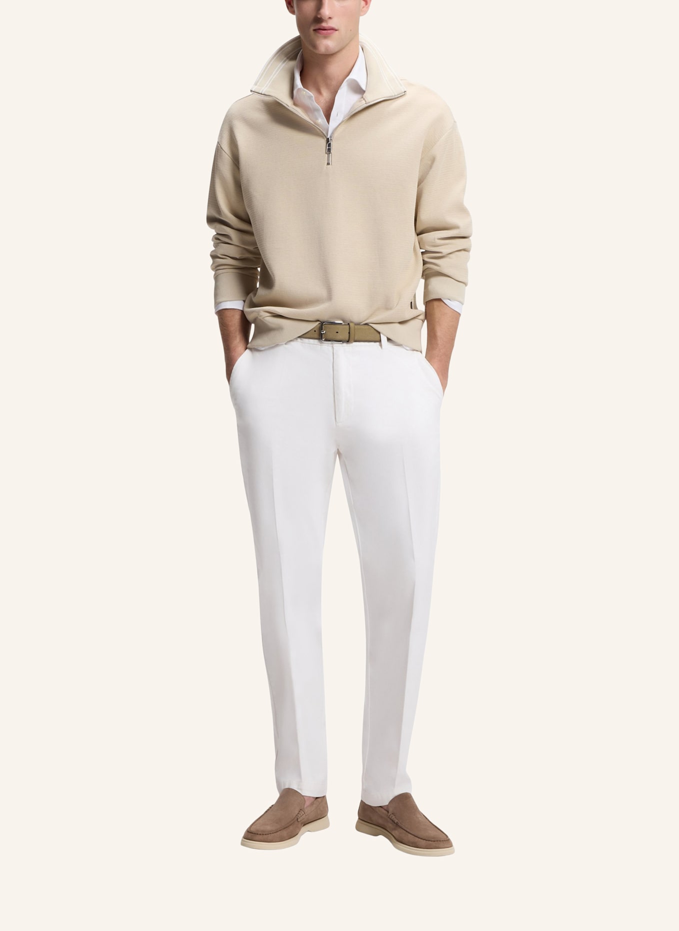 BOSS Casual Hose H-KANE1 Modern Fit: WEISS